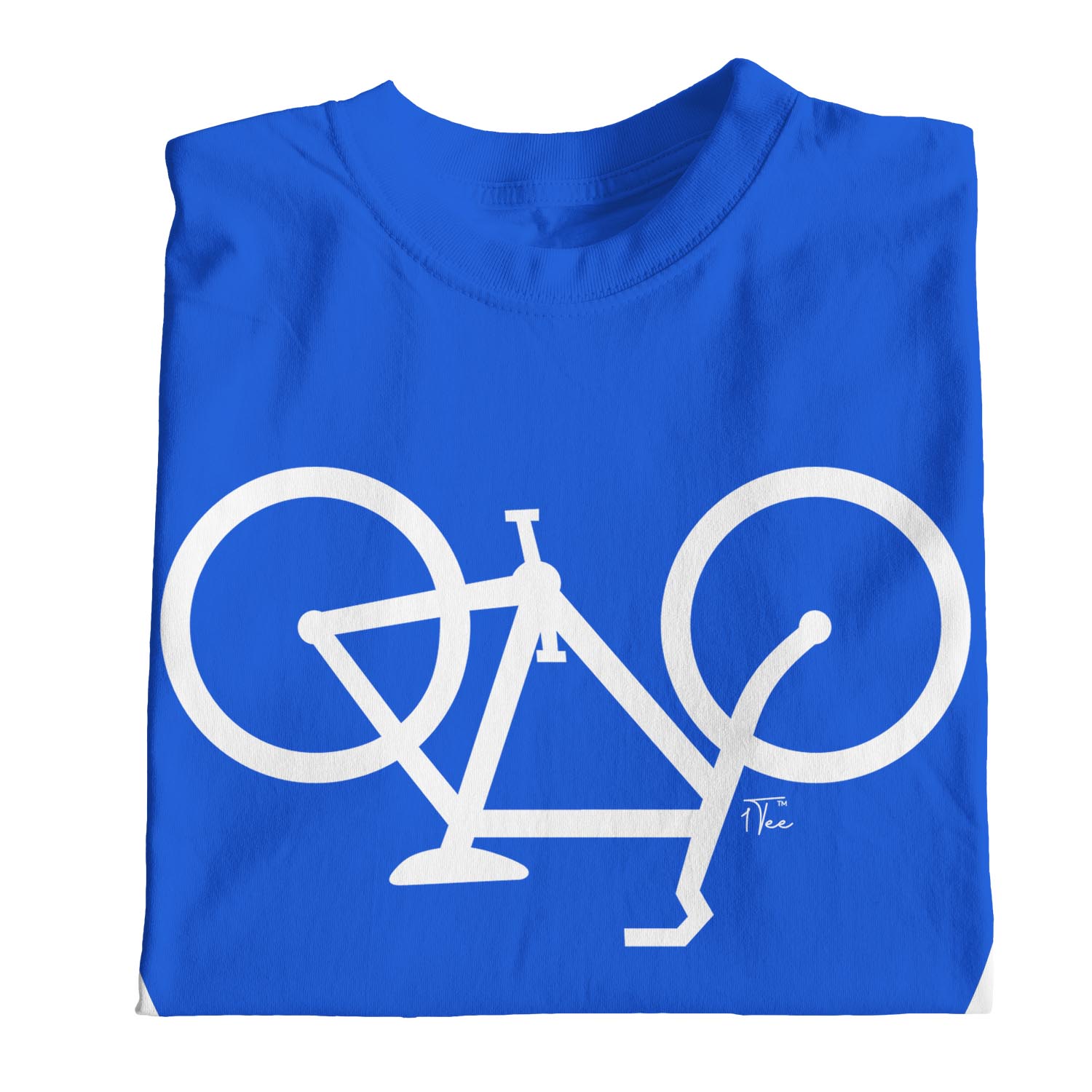1Tee Homme sens dessus dessous vélo cycliste Visage Souriant T-Shirt 