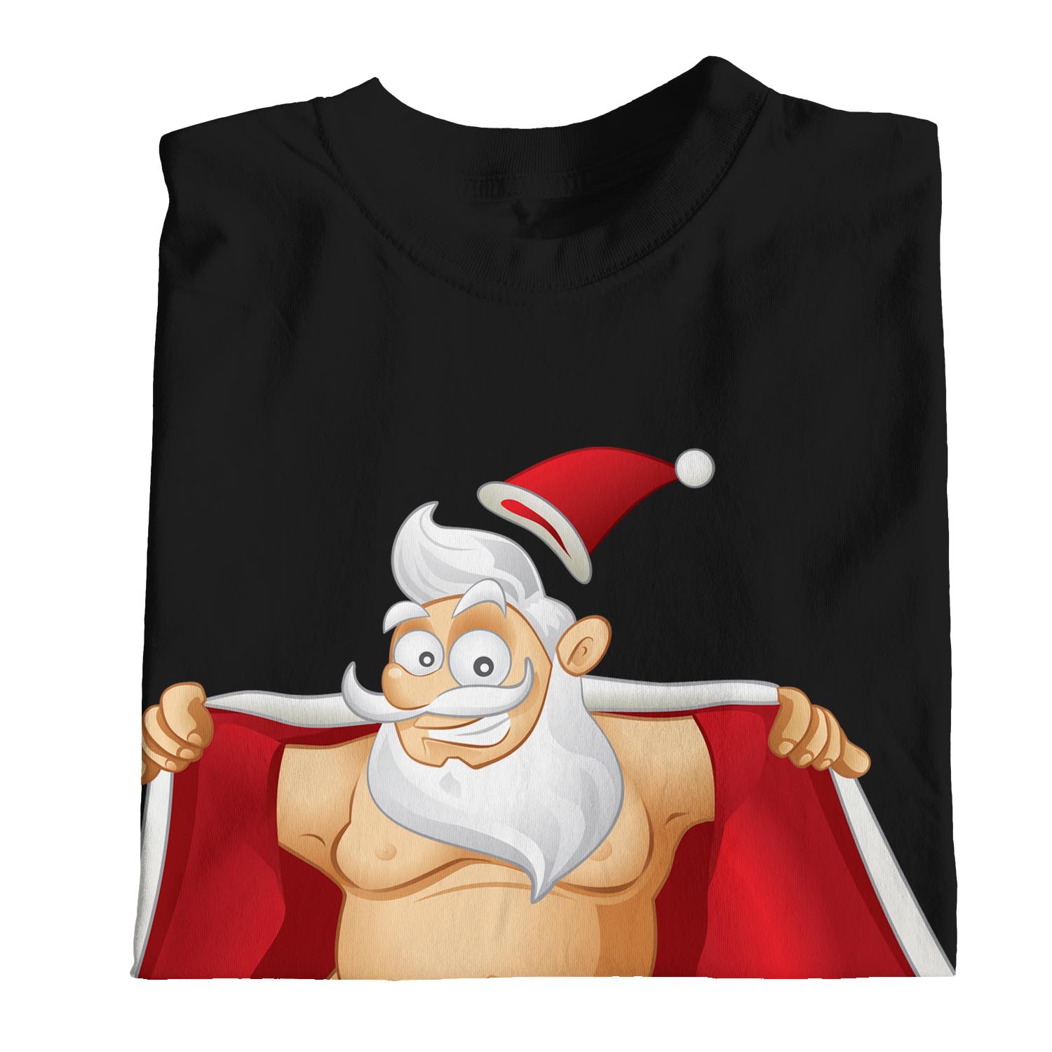 1tee Mens Flashing Naked Christmas Santa Claus T Shirt Ebay 4506