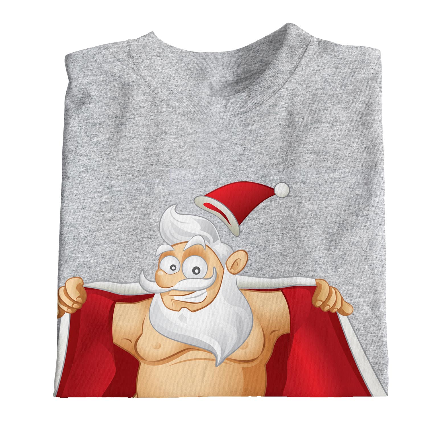 1Tee Mens Flashing Naked Christmas Santa Claus T-Shirt | eBay