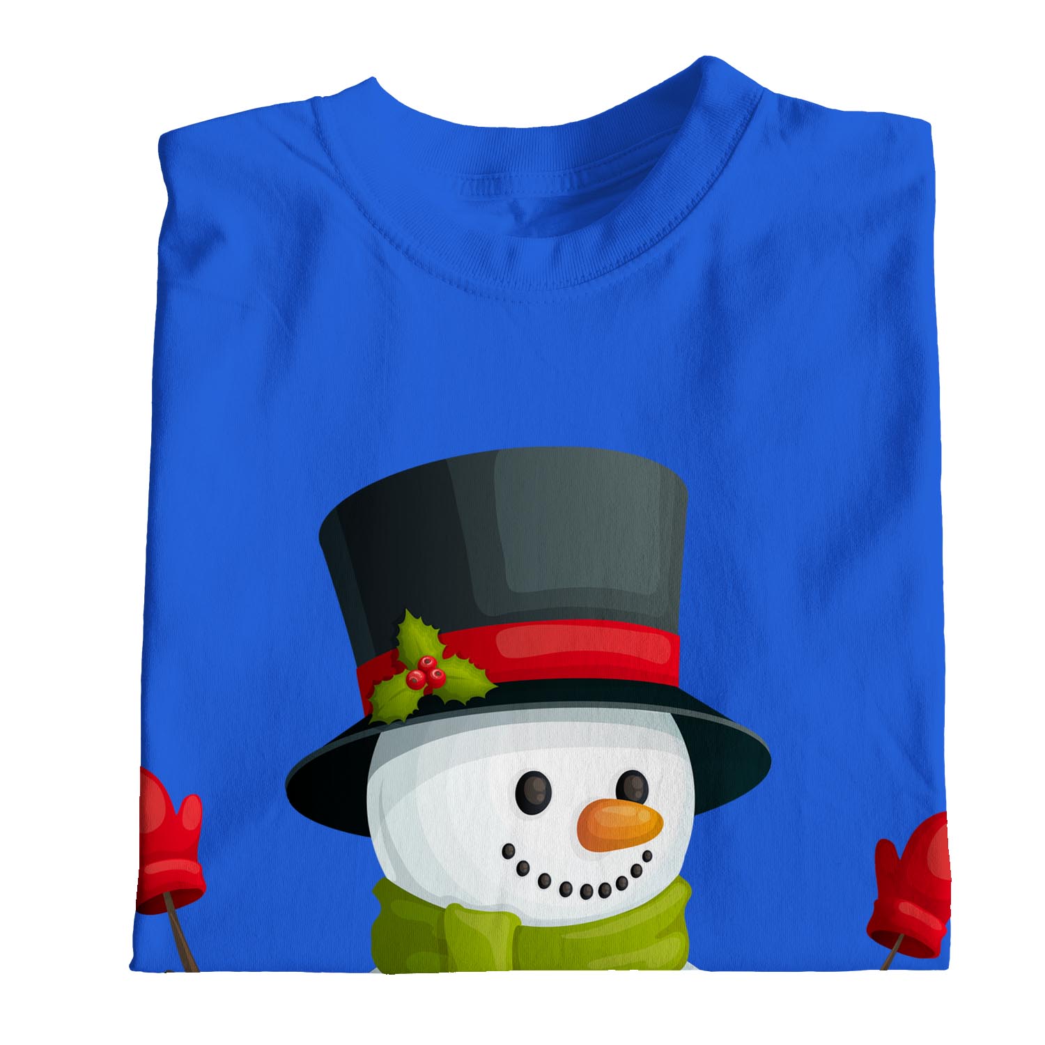 white snowman shirt