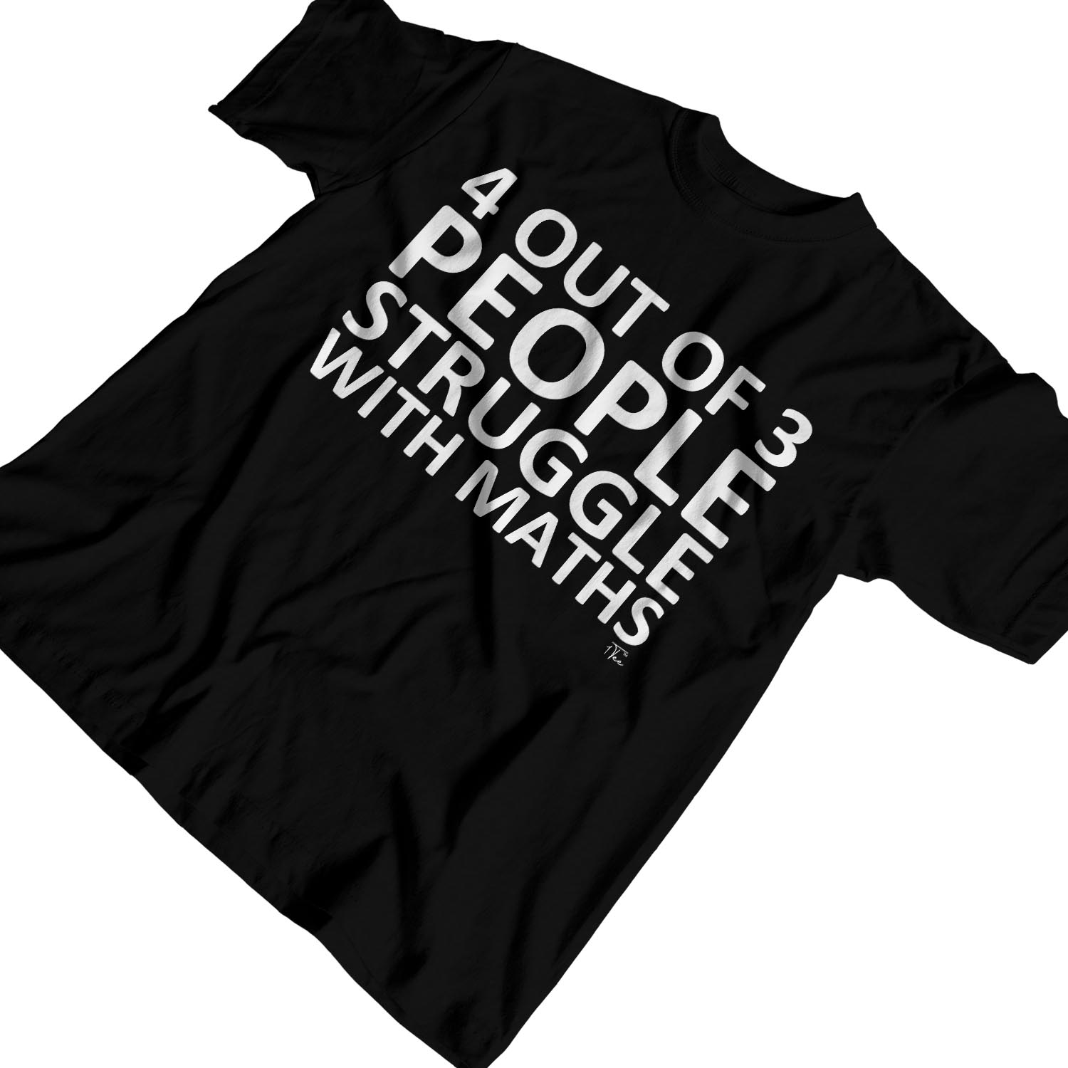 1Tee Mens 4 Out Of 3 People Struggle With Math T-Shirt - Picture 9 of 24