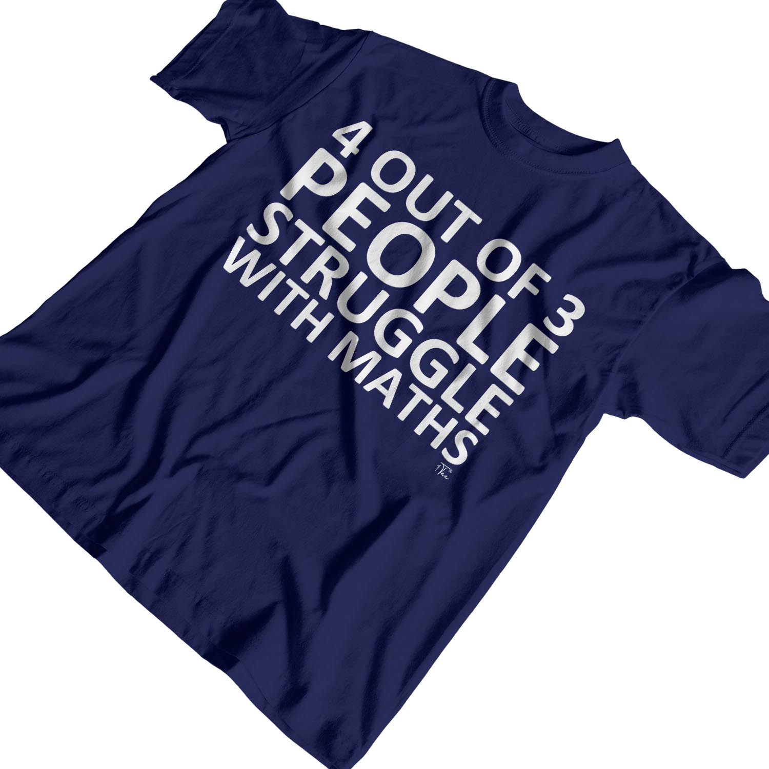 1Tee Mens 4 Out Of 3 People Struggle With Math T-Shirt - Picture 15 of 24