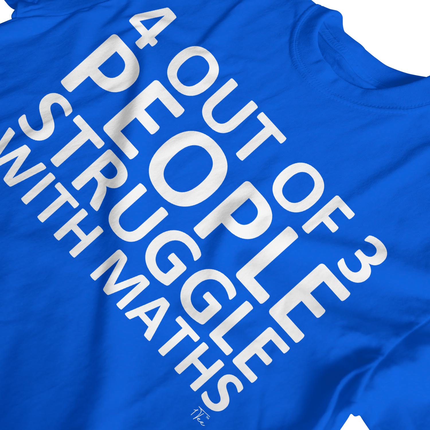 1Tee Mens 4 Out Of 3 People Struggle With Math T-Shirt - Picture 22 of 24