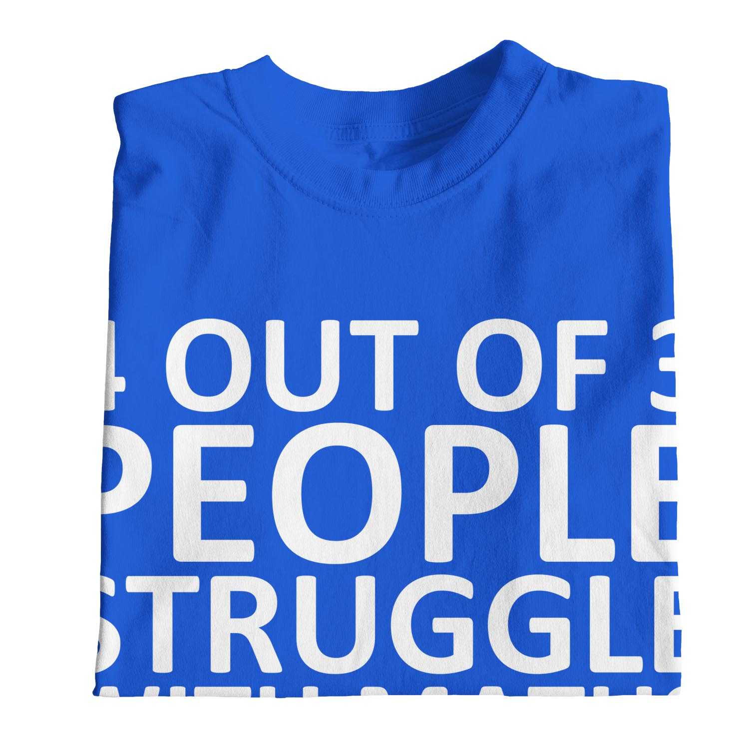 1Tee Mens 4 Out Of 3 People Struggle With Math T-Shirt - Picture 23 of 24