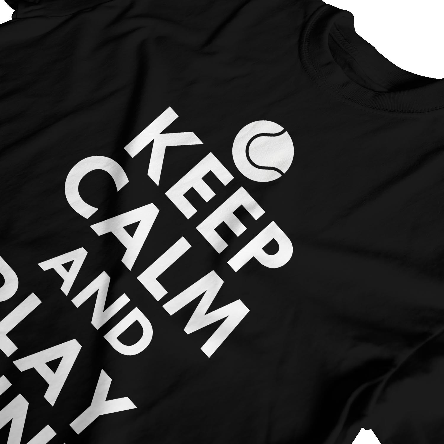 1 T-Shirt Keep Calm and Play Tennis für Herren - Bild 10 von 24
