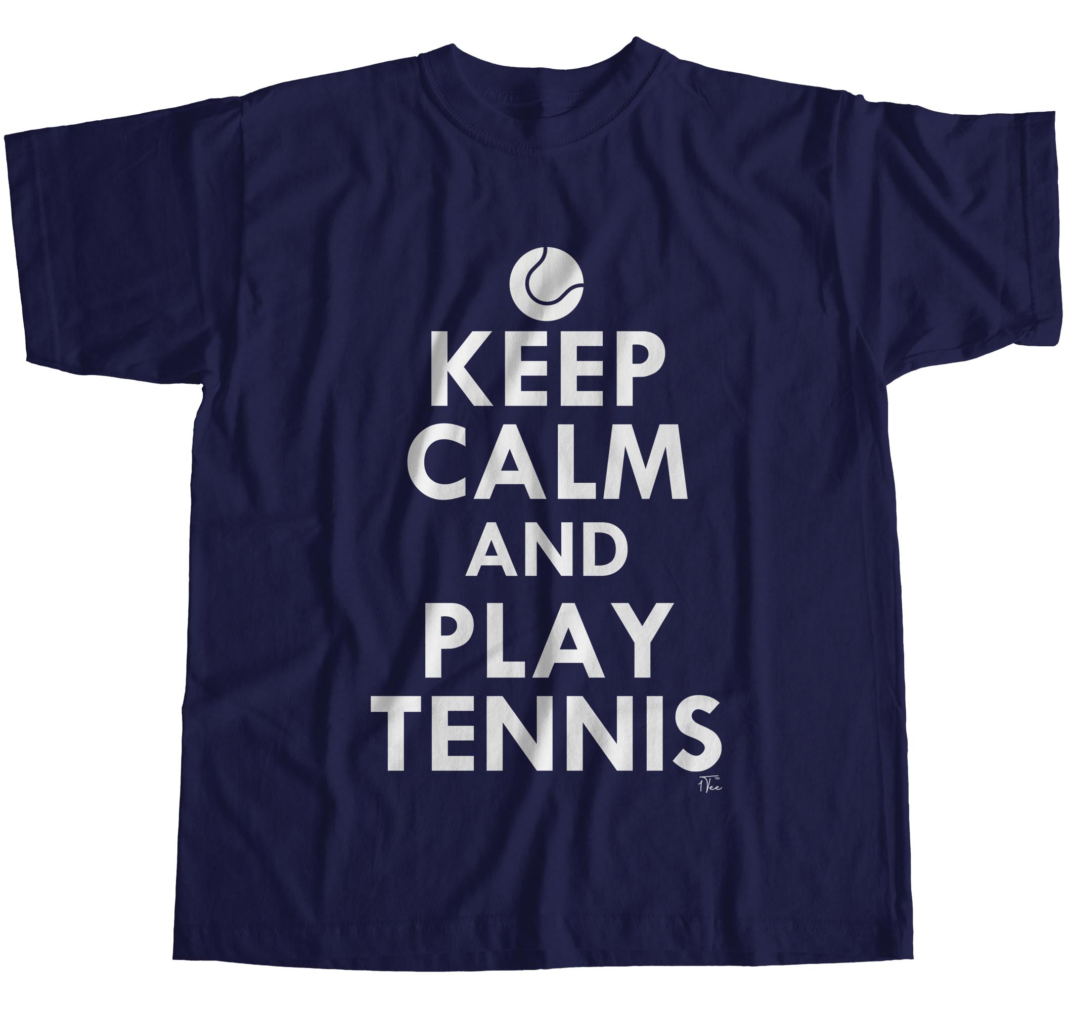 1 T-Shirt Keep Calm and Play Tennis für Herren - Bild 14 von 24