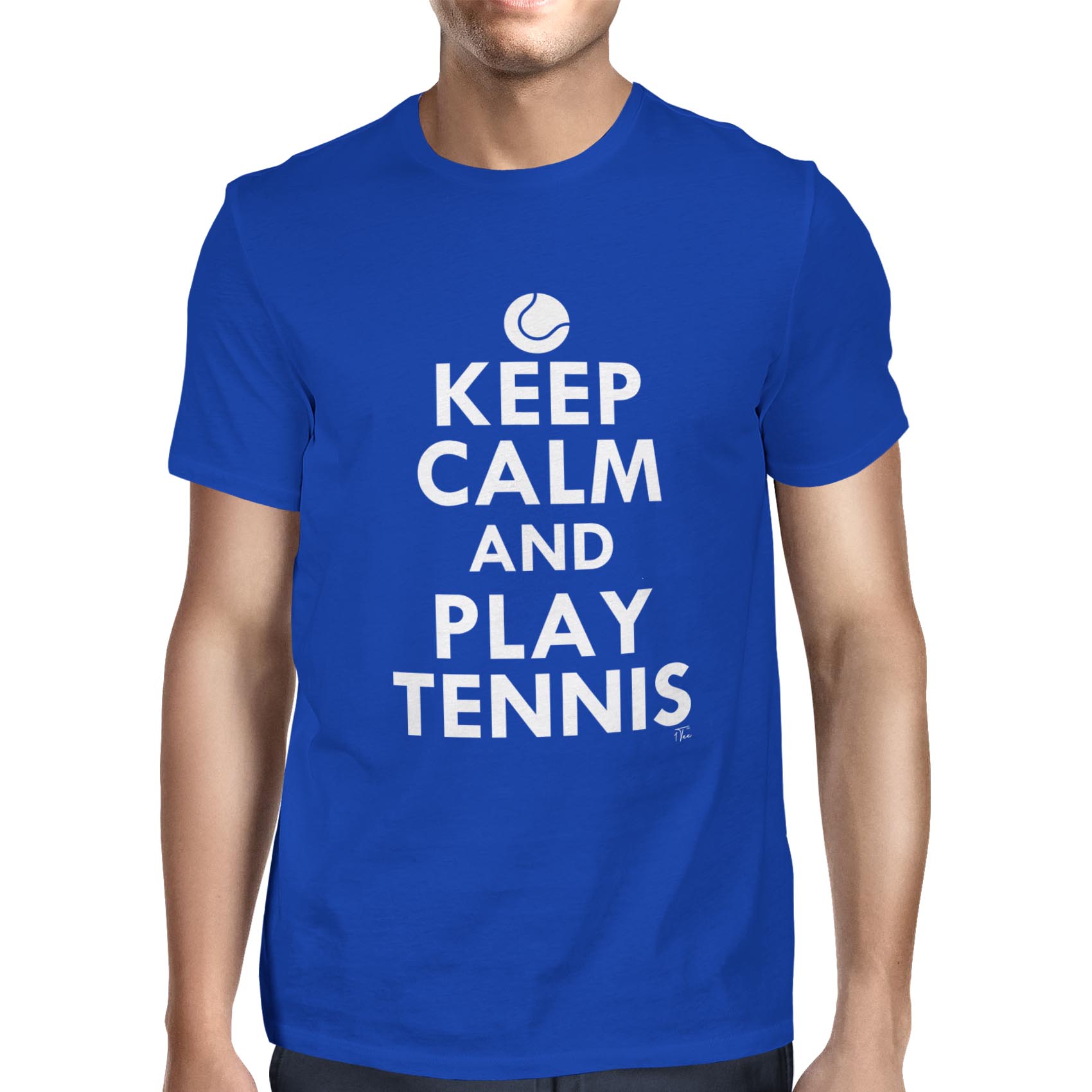 1 T-Shirt Keep Calm and Play Tennis für Herren - Bild 19 von 24