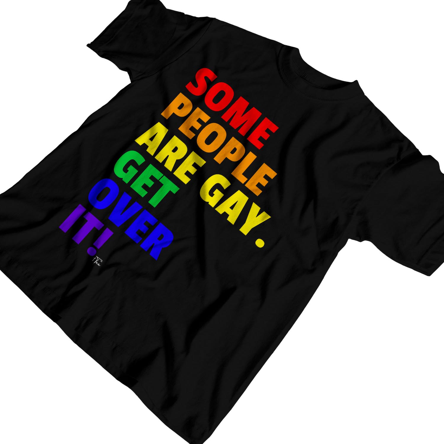 1Tee Mens Some People are Gay Get Over it T-Shirt