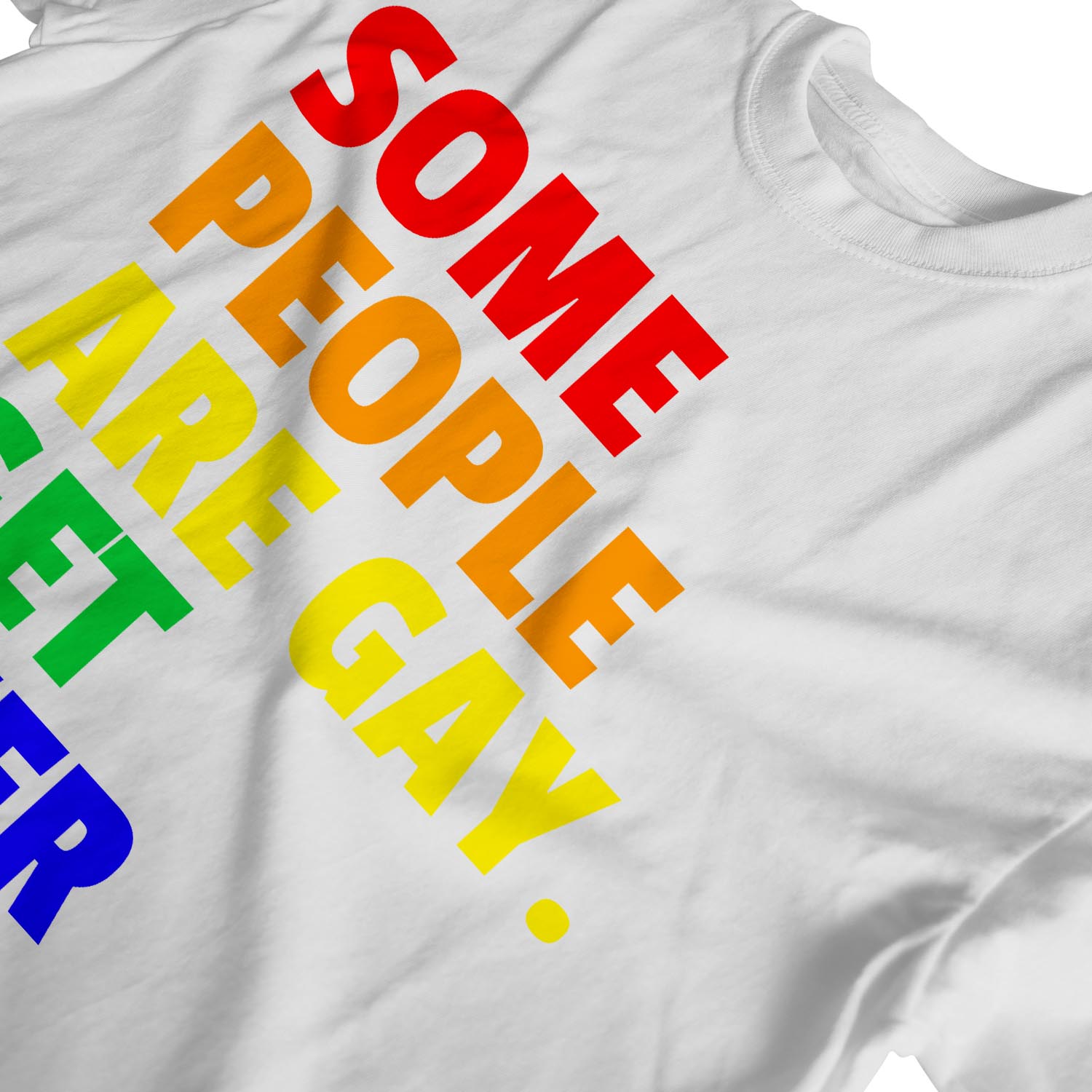 1Tee Mens Some People are Gay Get Over it T-Shirt