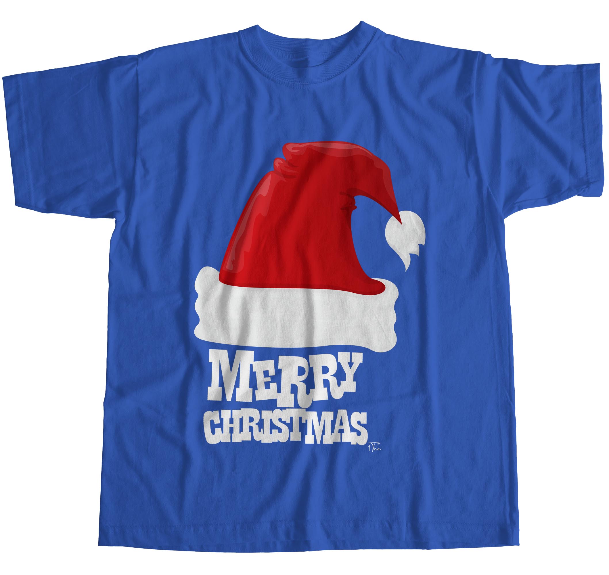 1Tee Mens Merry Christmas Simple Santa Hat T-Shirt | eBay