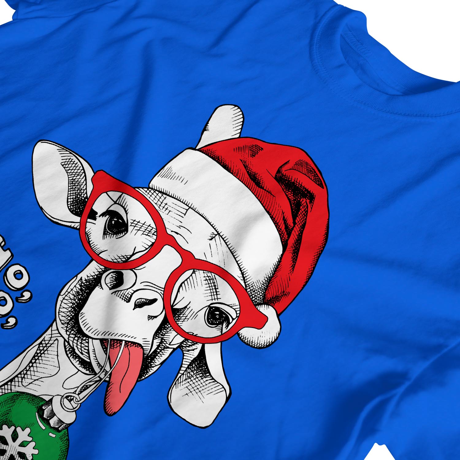 Ho Ho Ho Yall Lustige Giraffe Weihnachten Urlaub Geist Tier