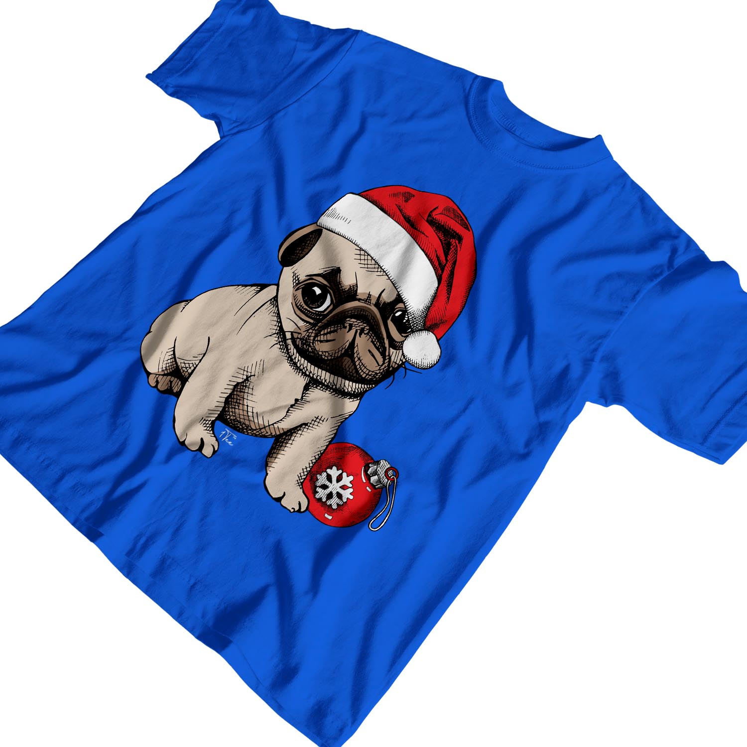 Details about   1Tee Mens A Very Merry Christmas Cute Pug Puppies T-Shirt 