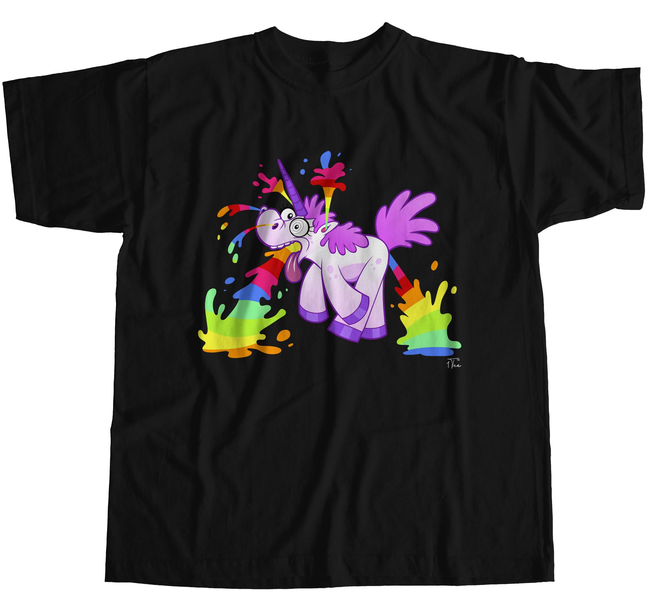 1Tee Herren T-Shirt Unicorn Rainbow Juice - Bild 8 von 18