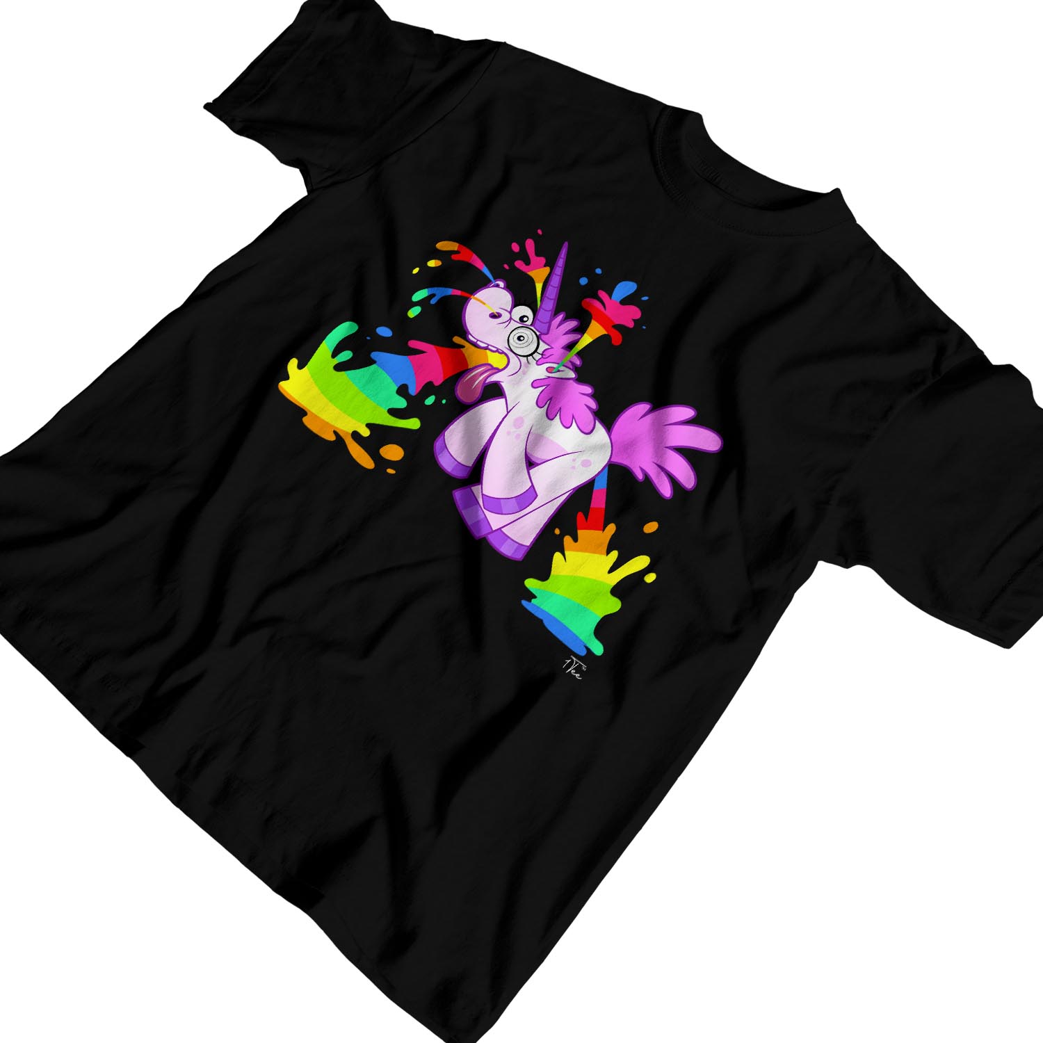 1Tee Herren T-Shirt Unicorn Rainbow Juice - Bild 9 von 18