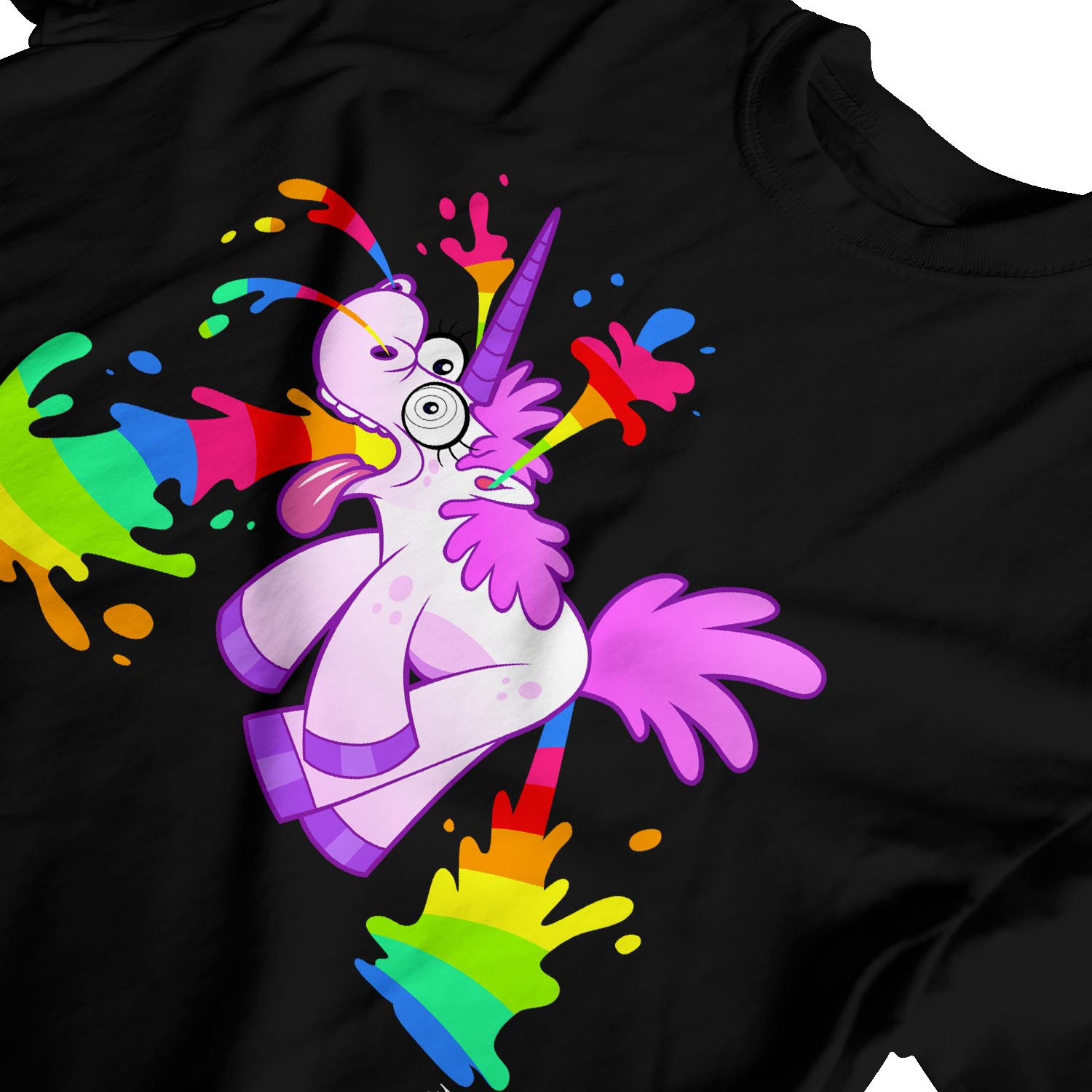 1Tee Herren T-Shirt Unicorn Rainbow Juice - Bild 10 von 18