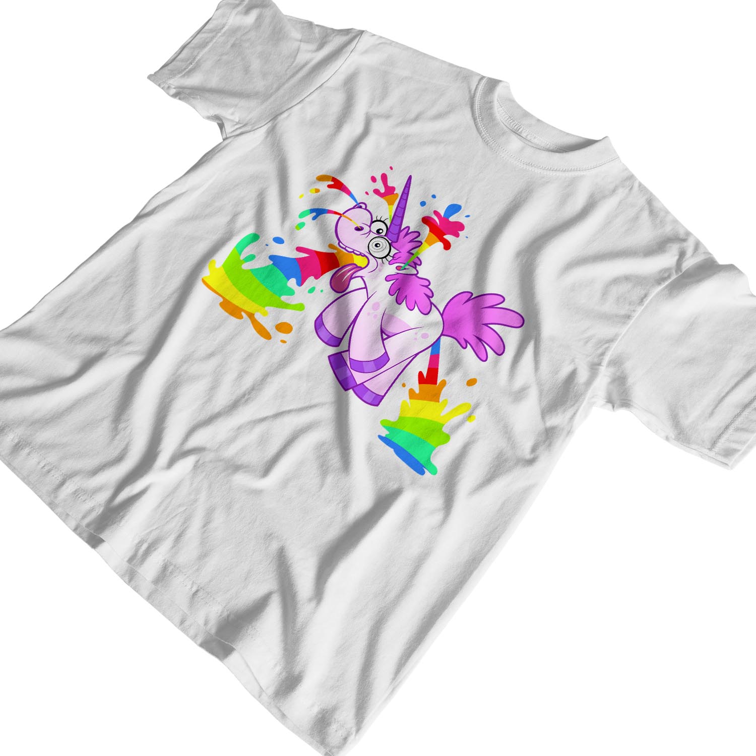 1Tee Herren T-Shirt Unicorn Rainbow Juice - Bild 15 von 18