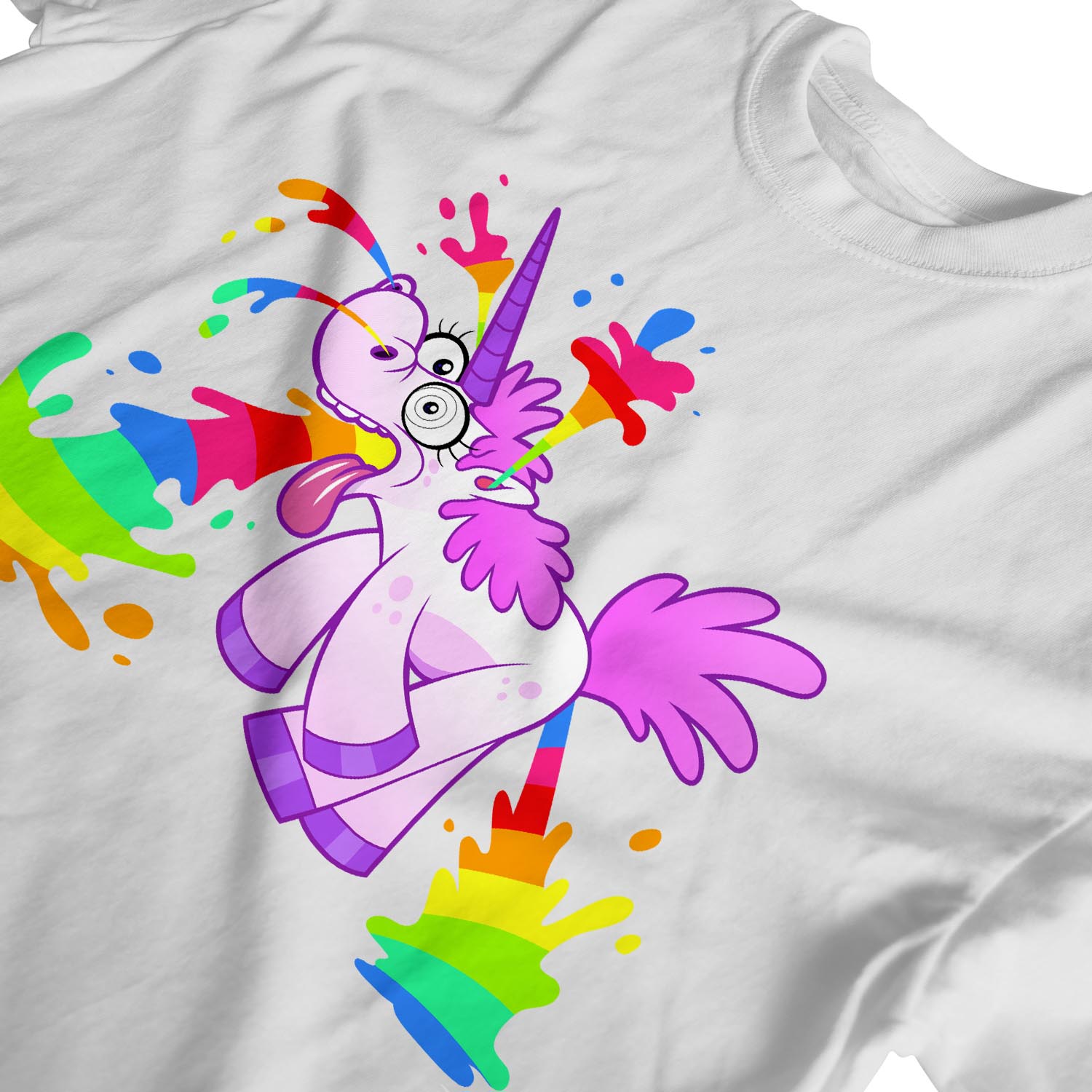 1Tee Herren T-Shirt Unicorn Rainbow Juice - Bild 16 von 18