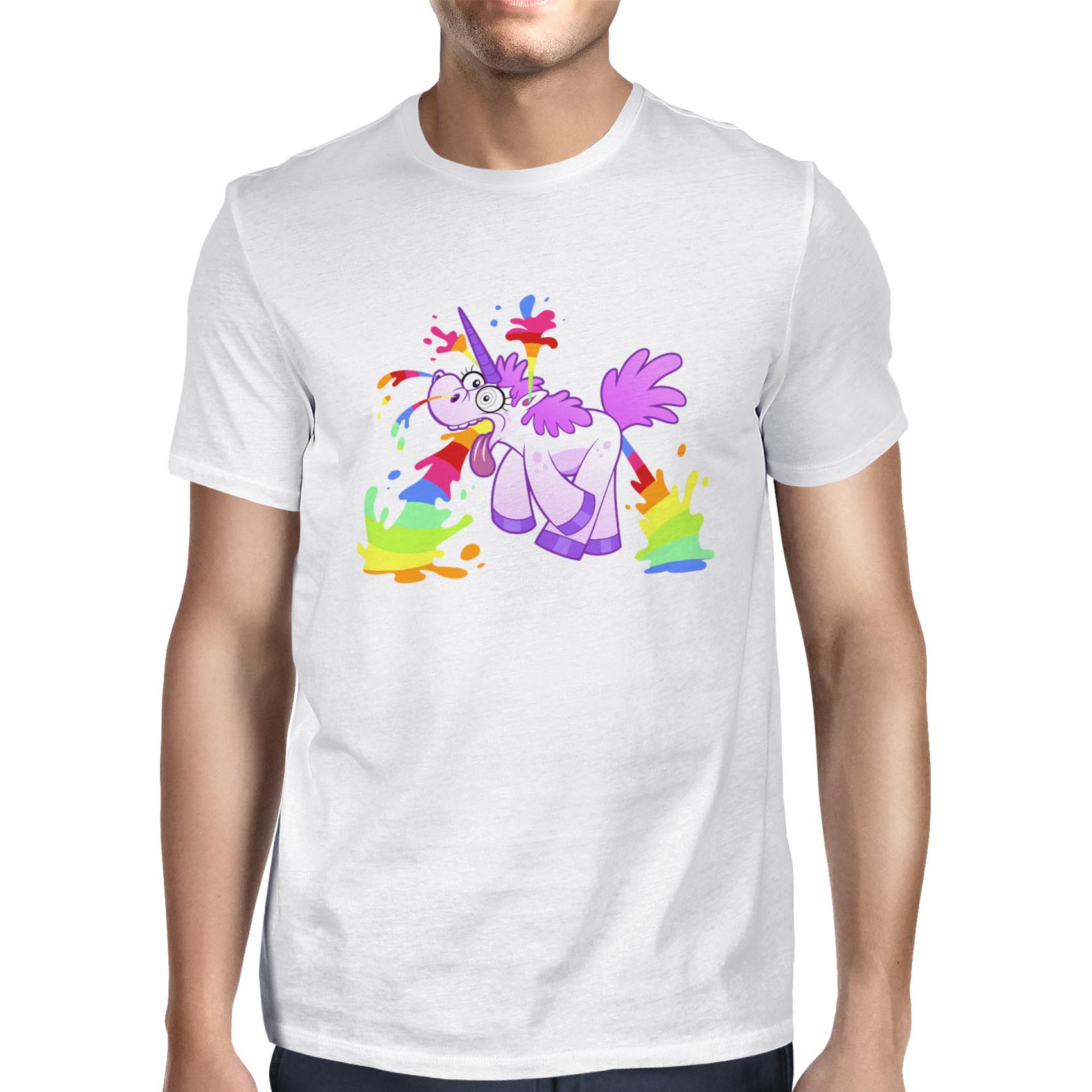 1Tee Herren T-Shirt Unicorn Rainbow Juice - Bild 13 von 18