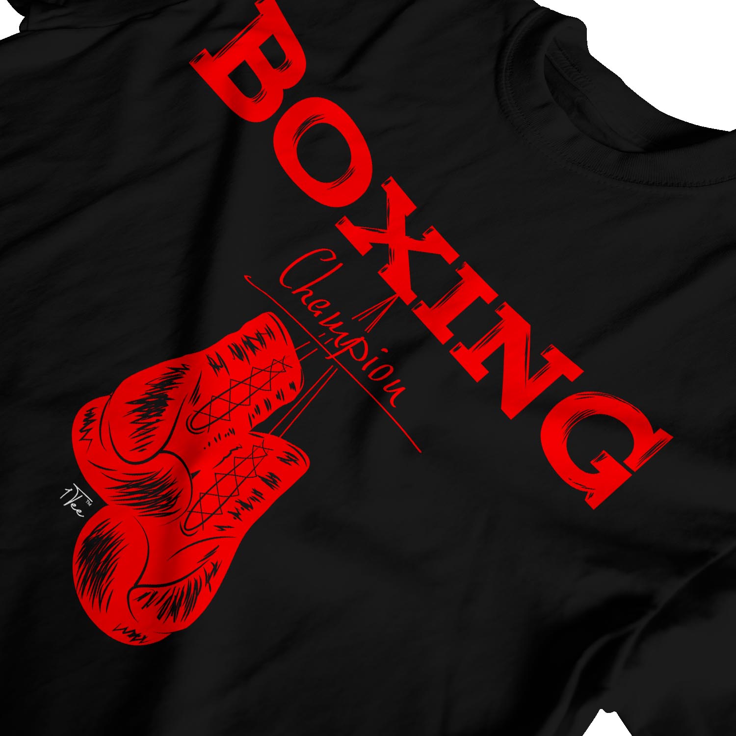 1Tee Mens Boxing Champion With Vintage Boxing Gloves TShirt eBay