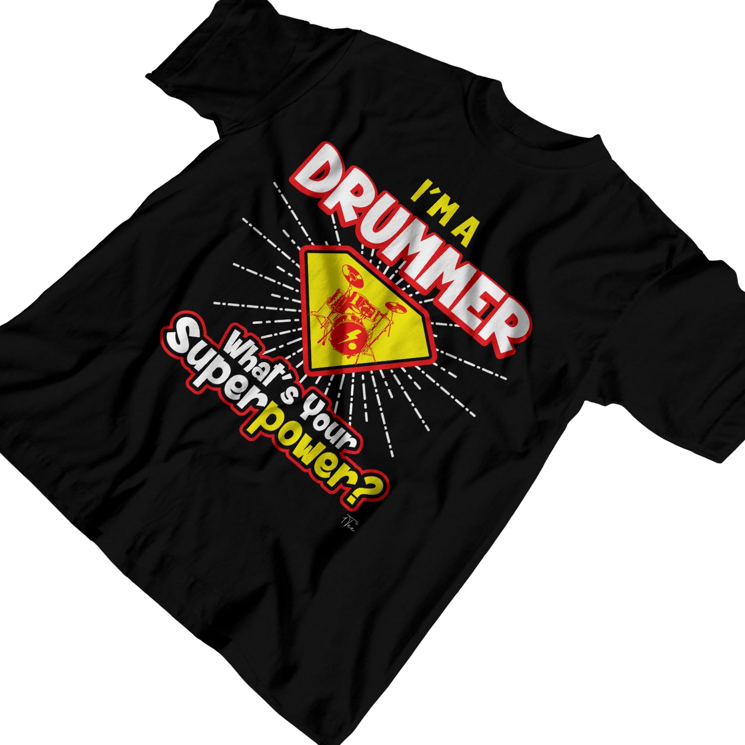 1Tee Herren T-Shirt I'm a Drummer What's Your Superpower - Bild 9 von 24