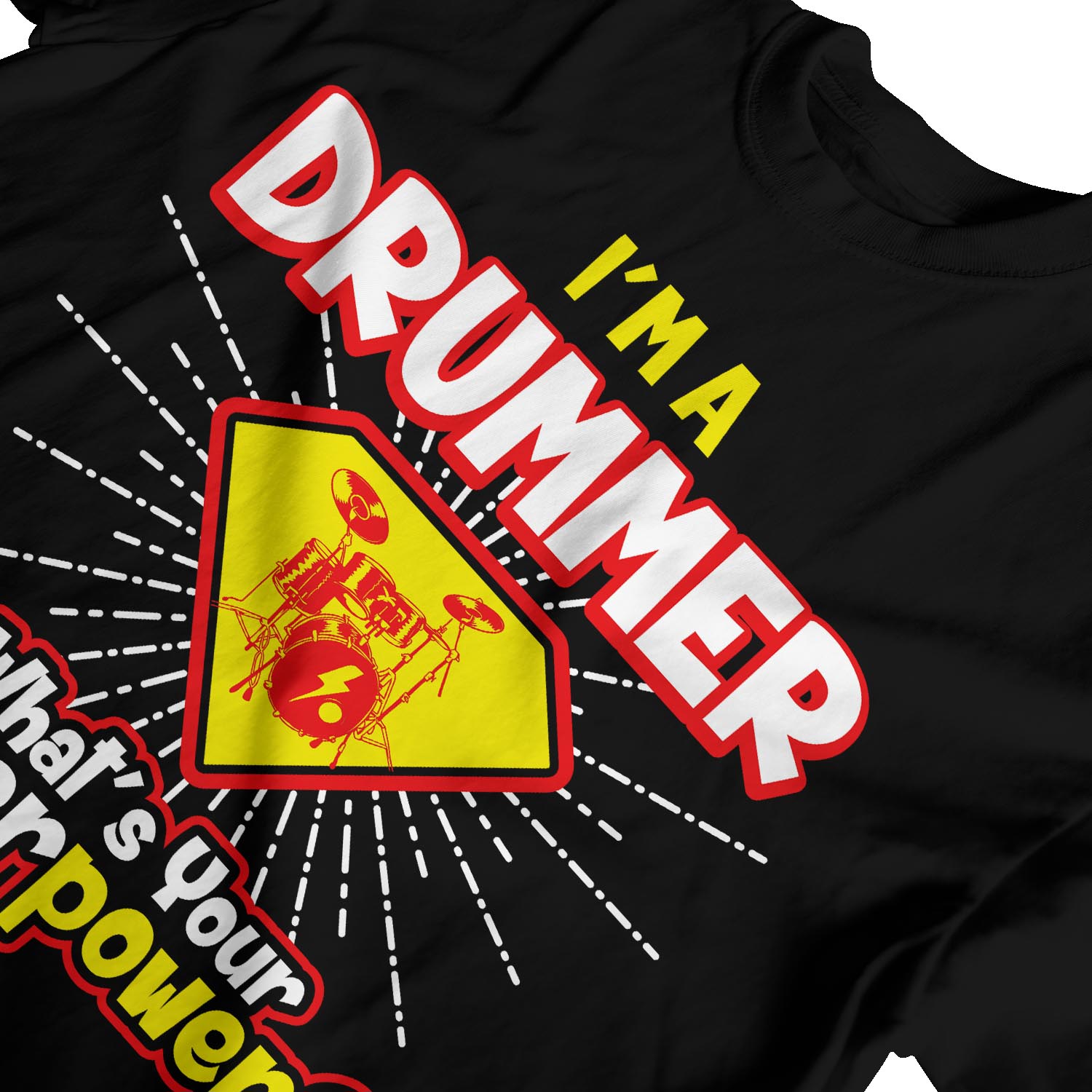 1Tee Herren T-Shirt I'm a Drummer What's Your Superpower - Bild 10 von 24