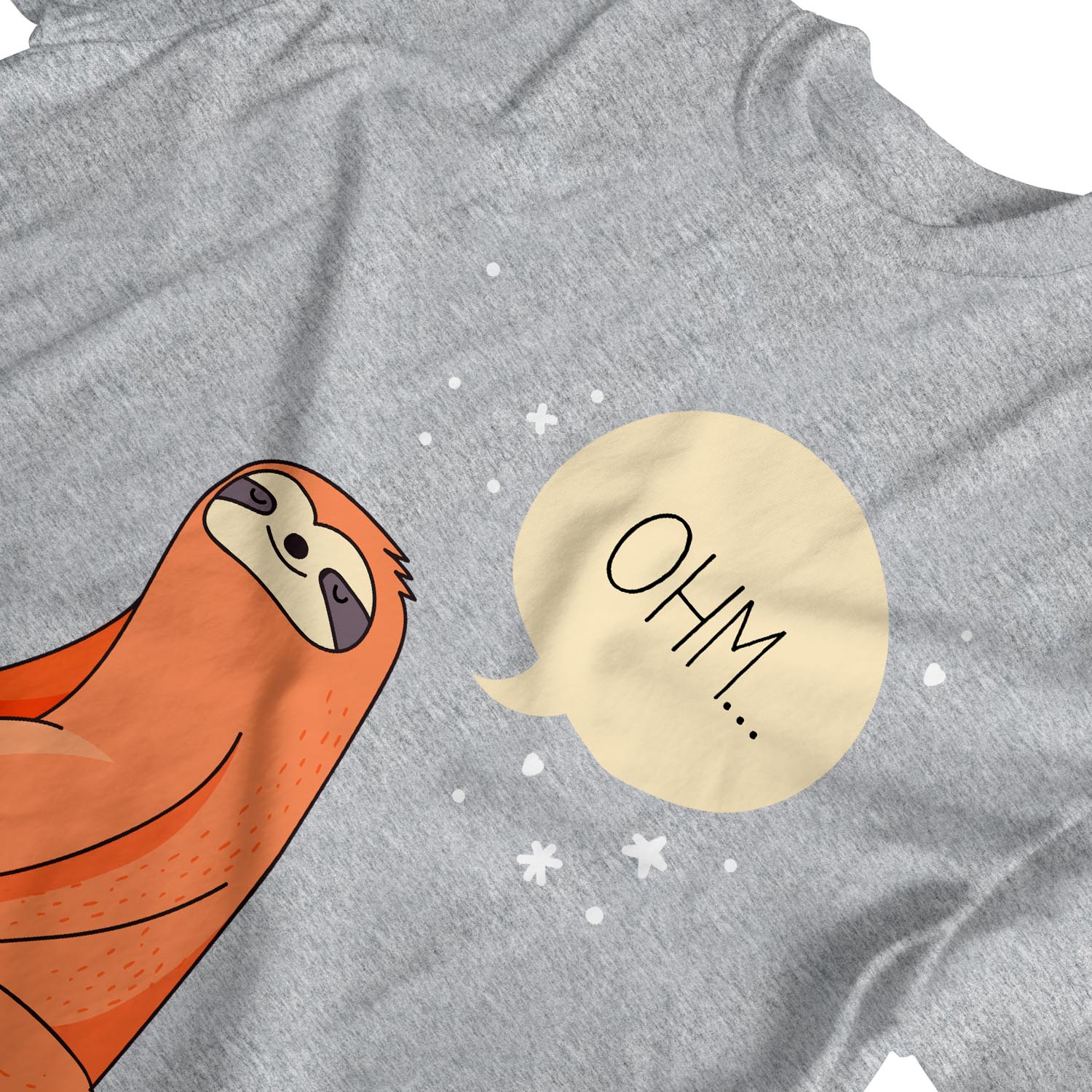 1 T-Shirt meditierendes Yoga Faultier für Herren - Bild 10 von 24