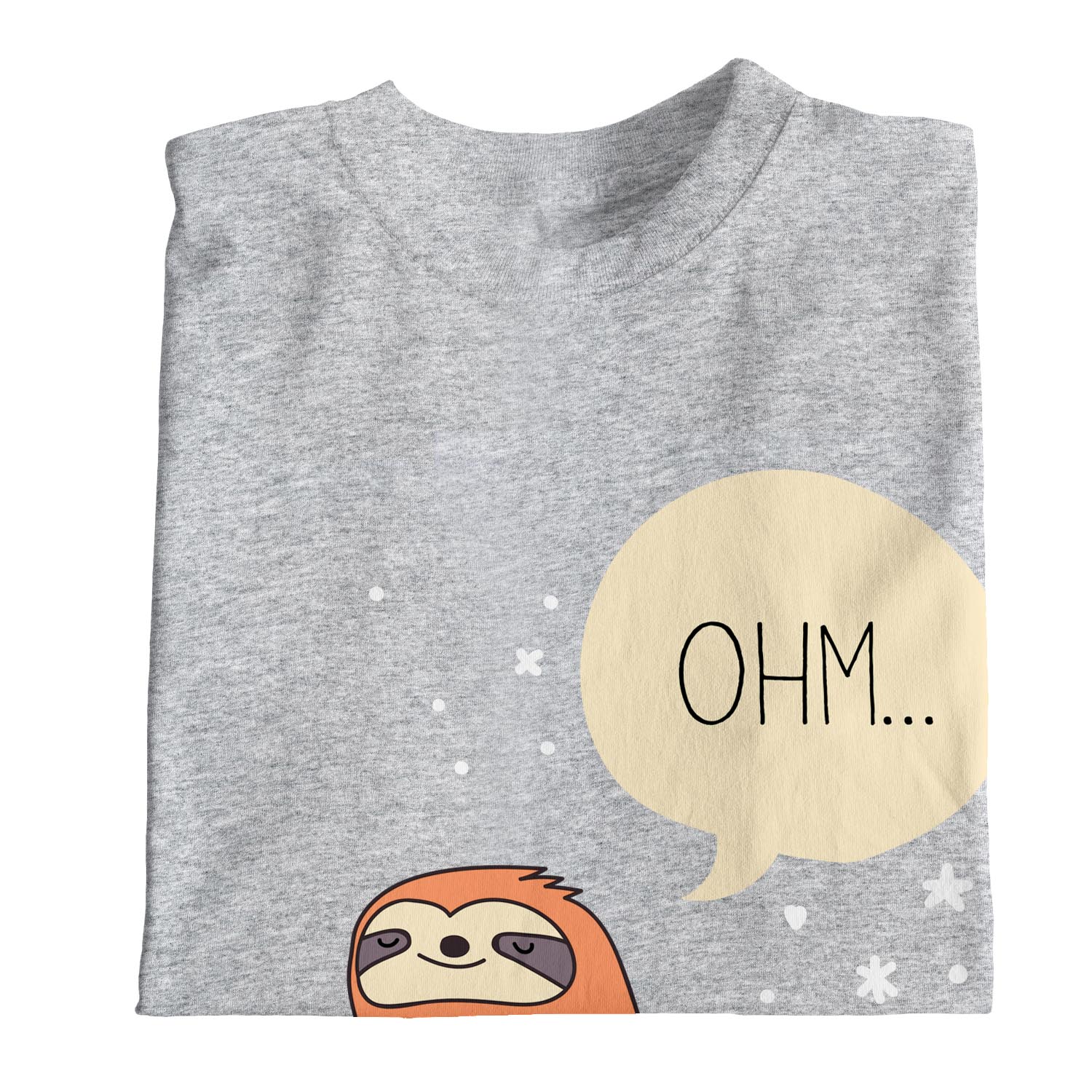 1 T-Shirt meditierendes Yoga Faultier für Herren - Bild 11 von 24