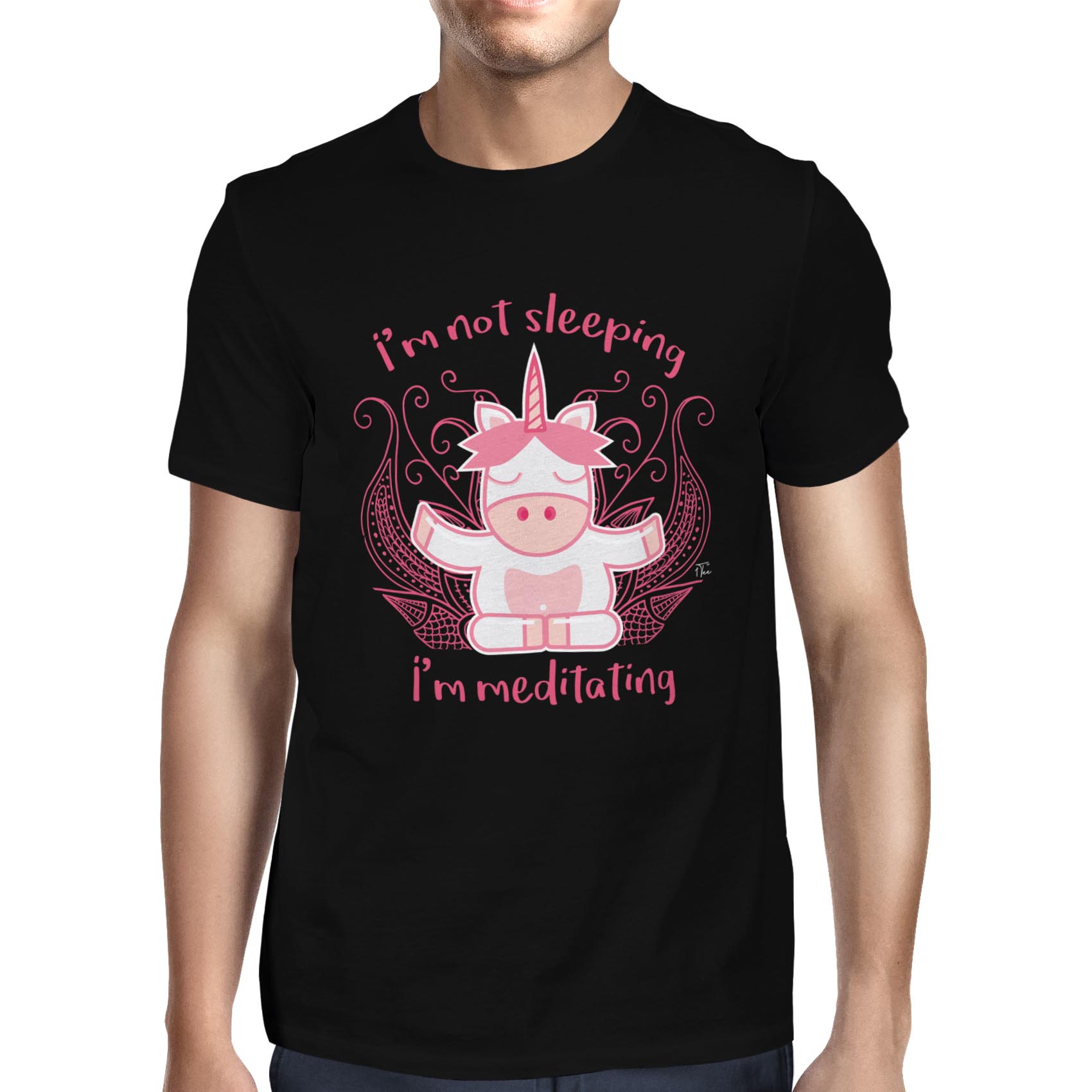 Camiseta unicornio meditador 1Tee para hombre - Imagen 7 de 24