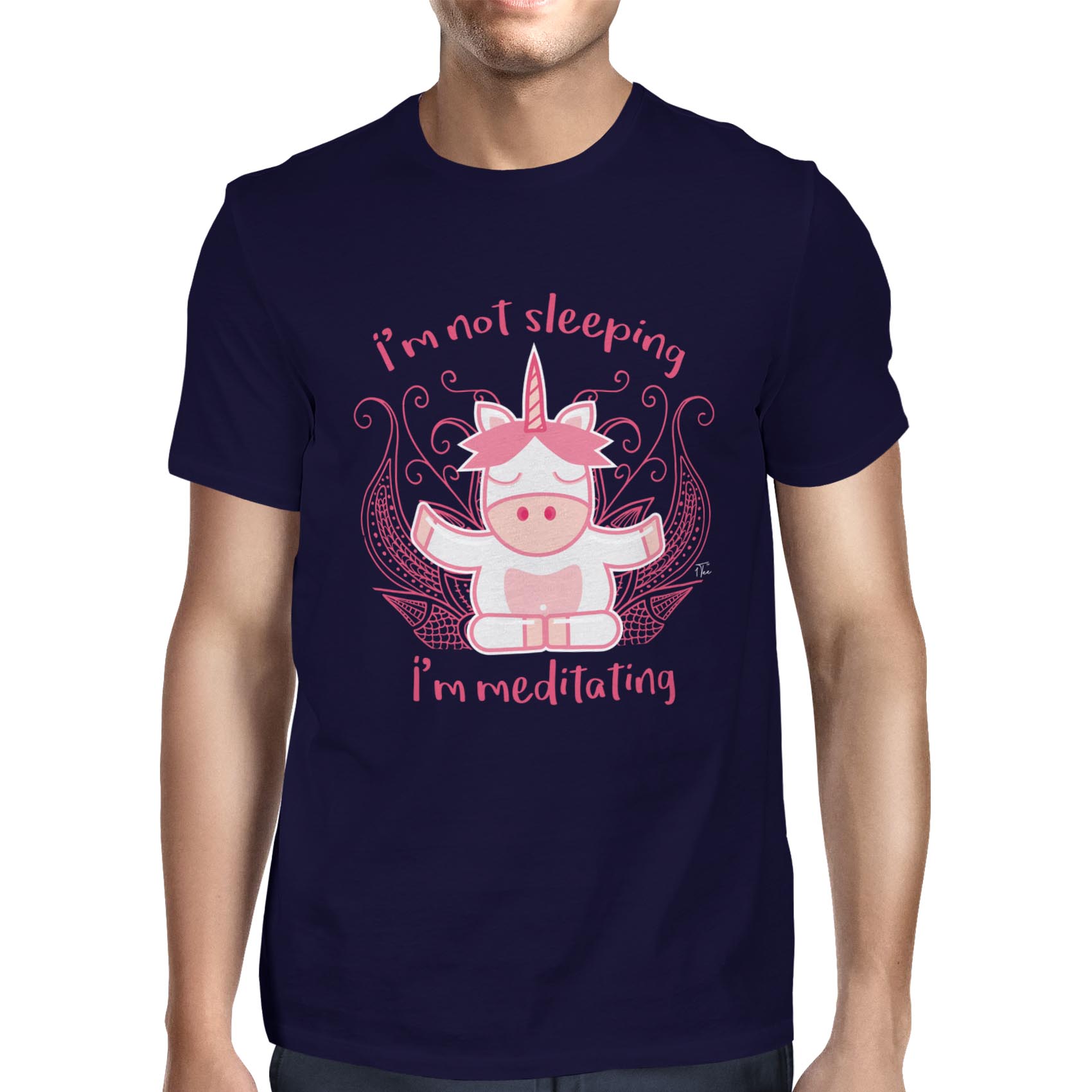 Camiseta unicornio meditador 1Tee para hombre - Imagen 13 de 24