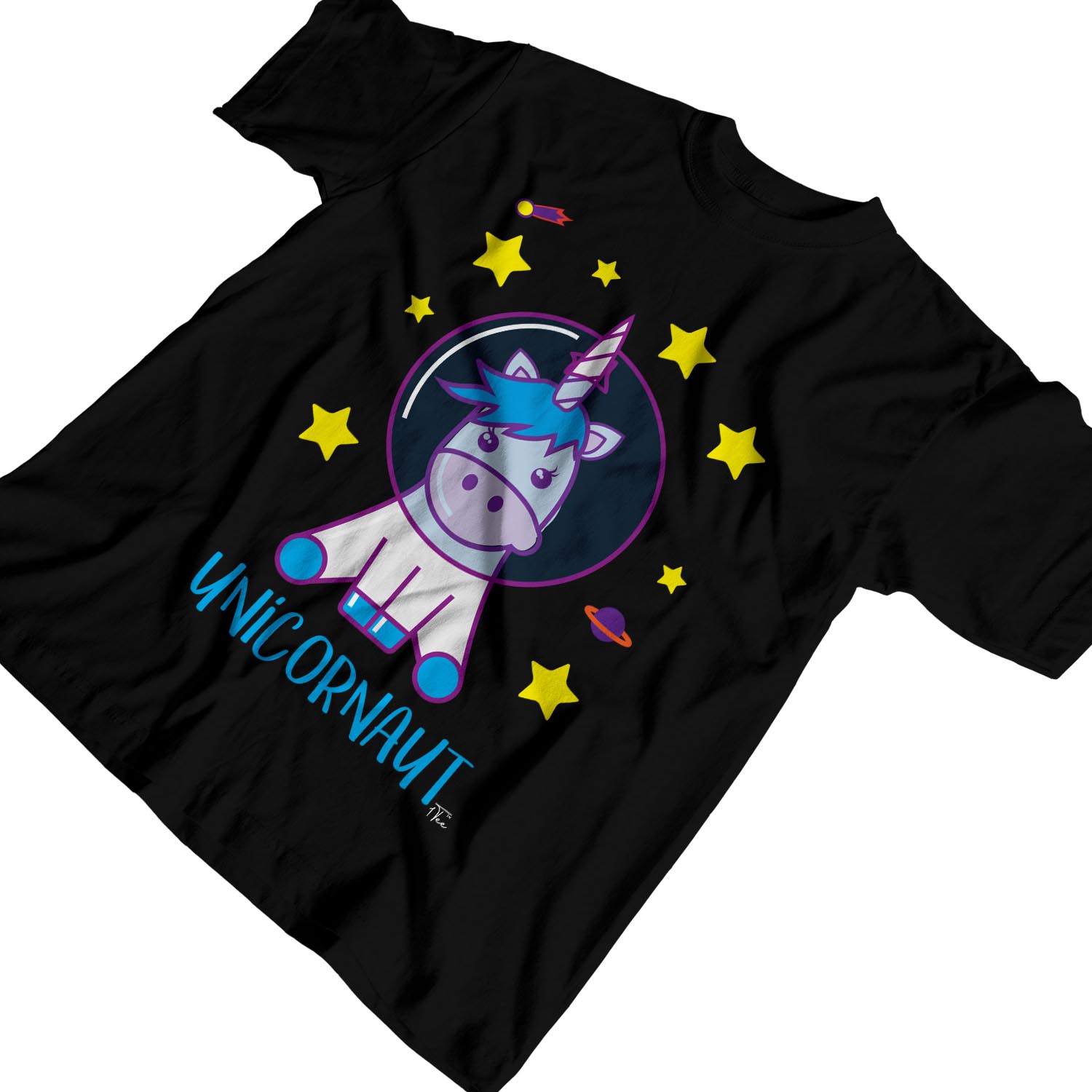Camiseta 1Tee Hombre Unicornio Astronauta Espacial - Imagen 9 de 24