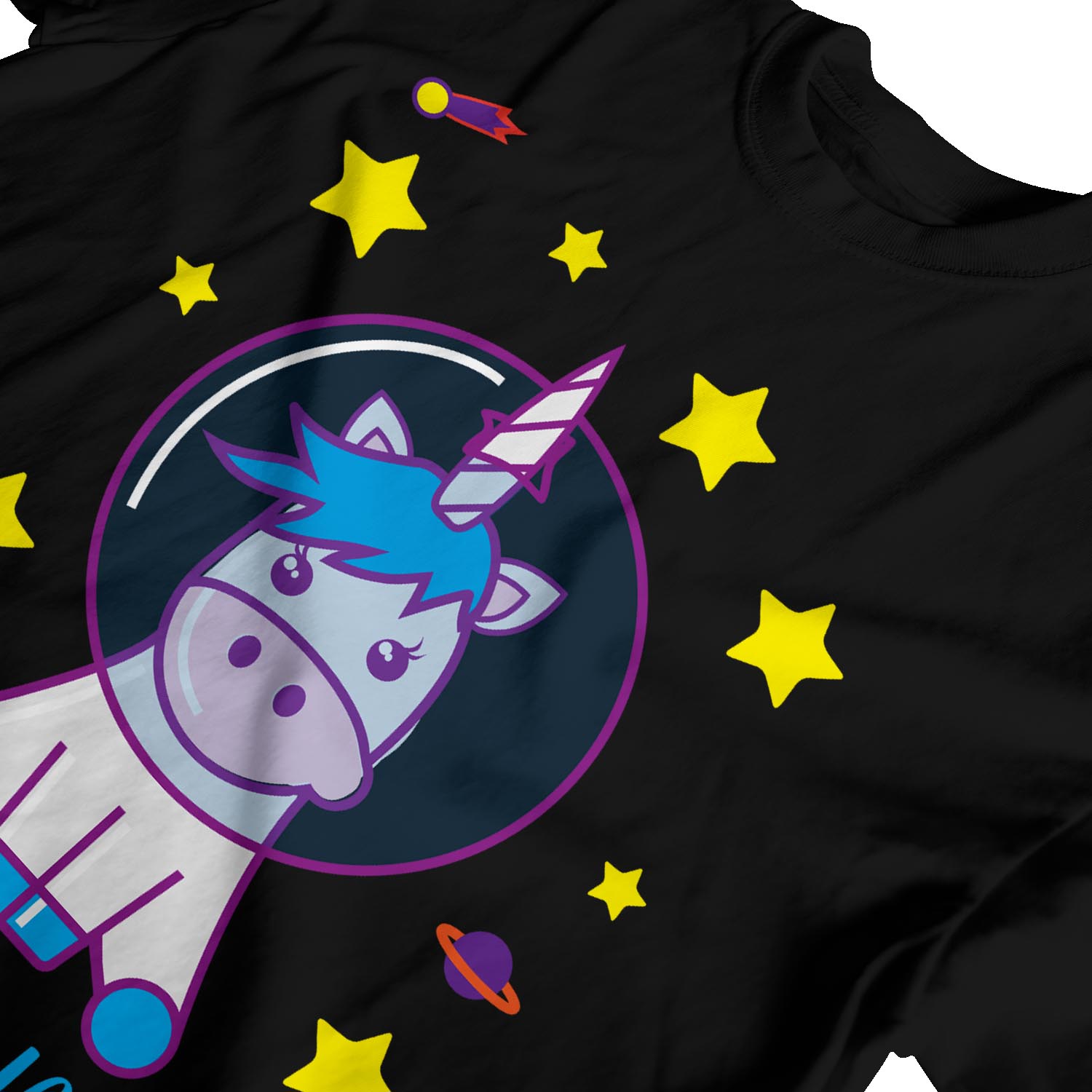 Camiseta 1Tee Hombre Unicornio Astronauta Espacial - Imagen 10 de 24