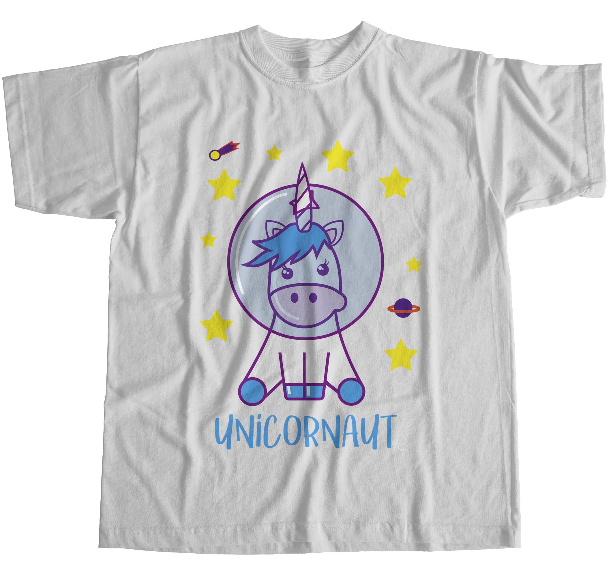 Camiseta 1Tee Hombre Unicornio Astronauta Espacial - Imagen 20 de 24