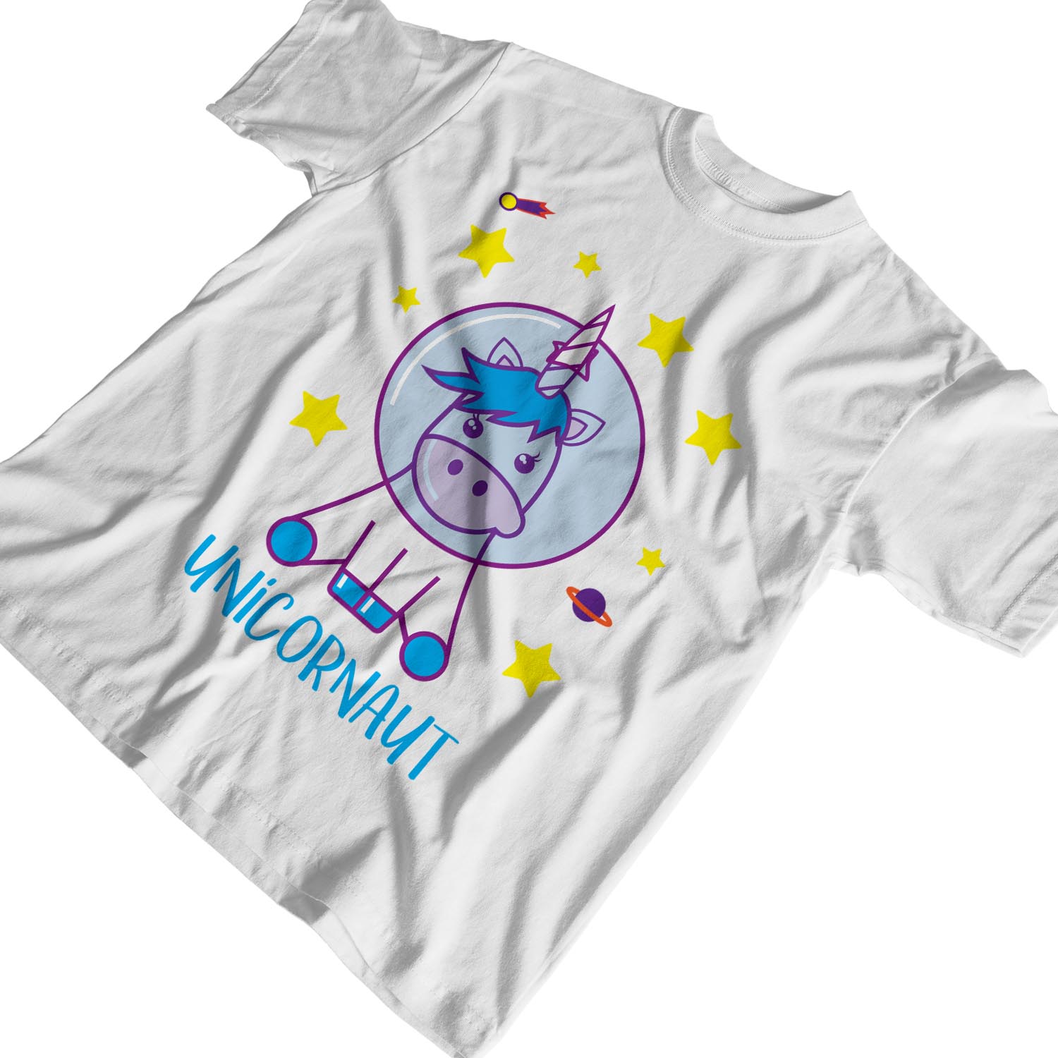 Camiseta 1Tee Hombre Unicornio Astronauta Espacial - Imagen 21 de 24