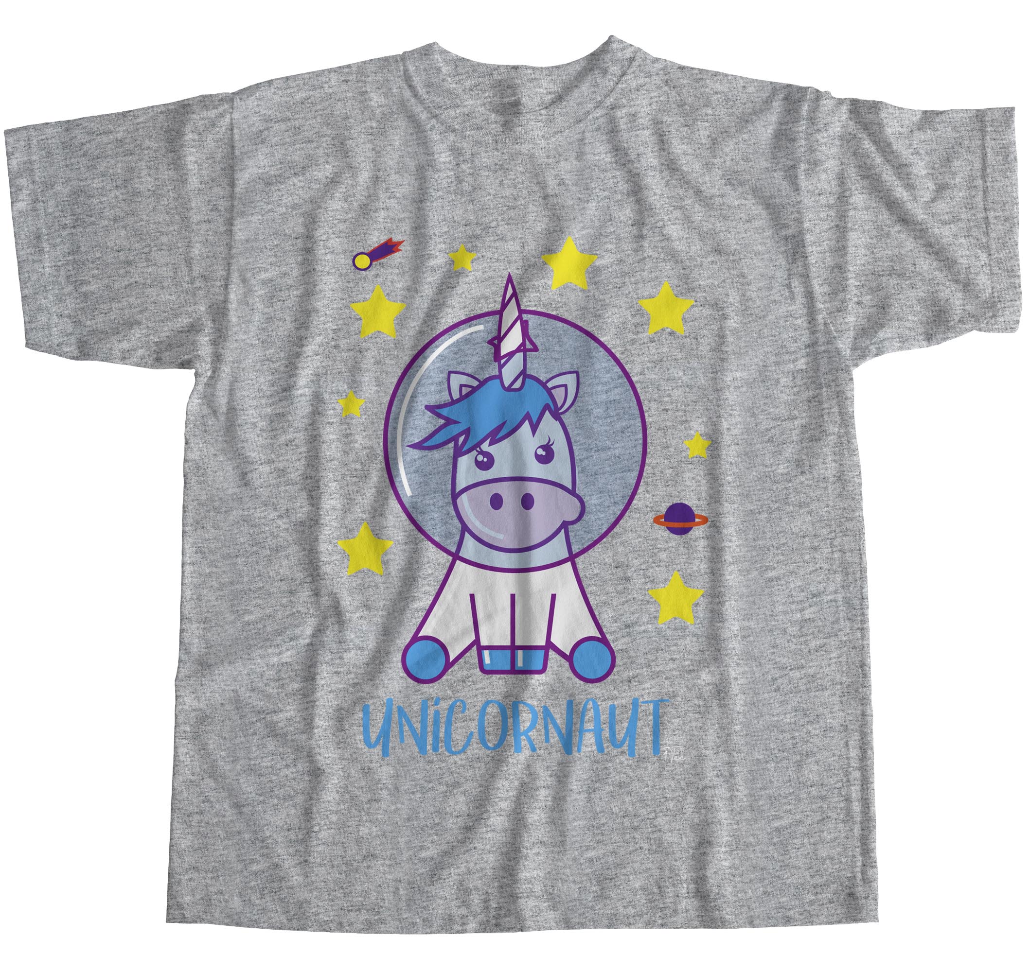 Camiseta 1Tee Hombre Unicornio Astronauta Espacial - Imagen 14 de 24