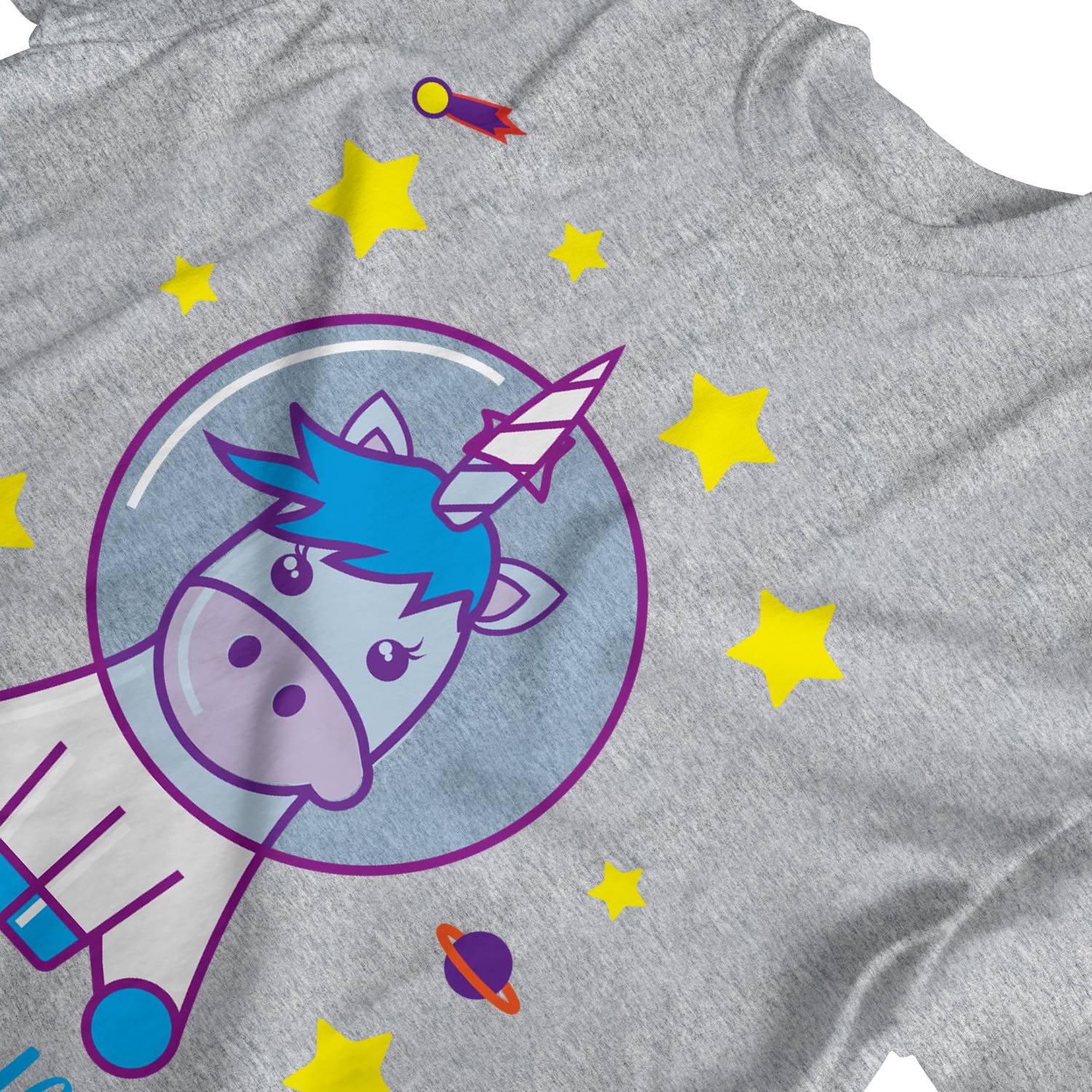 Camiseta 1Tee Hombre Unicornio Astronauta Espacial - Imagen 16 de 24