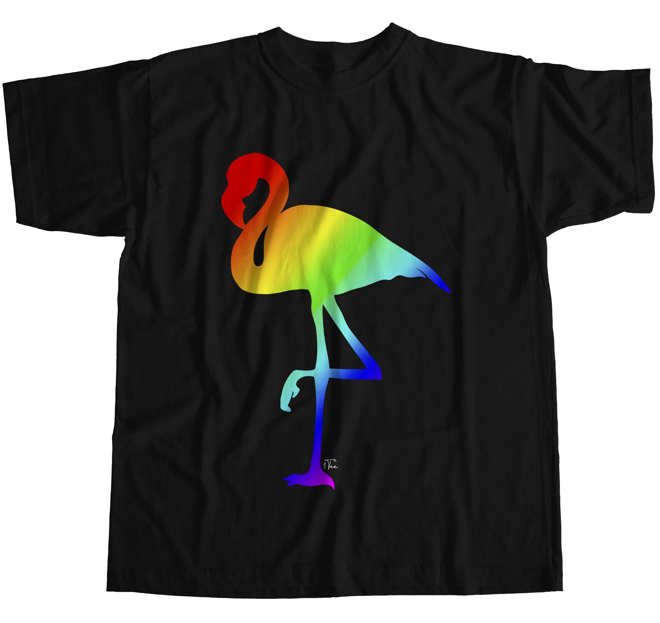 1Tee Herren T-Shirt Flamingo Rainbow Pride - Bild 8 von 24