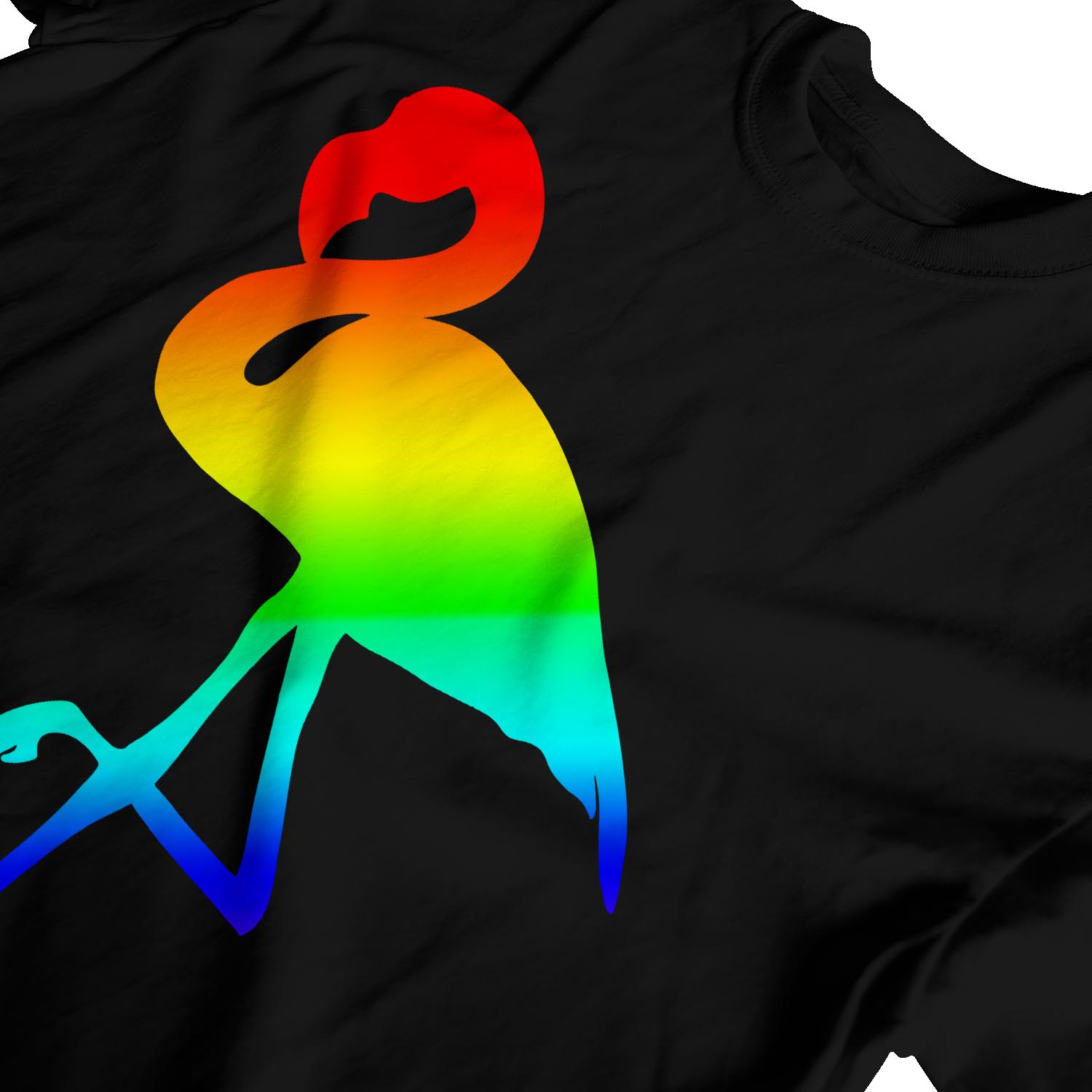 1Tee Herren T-Shirt Flamingo Rainbow Pride - Bild 10 von 24