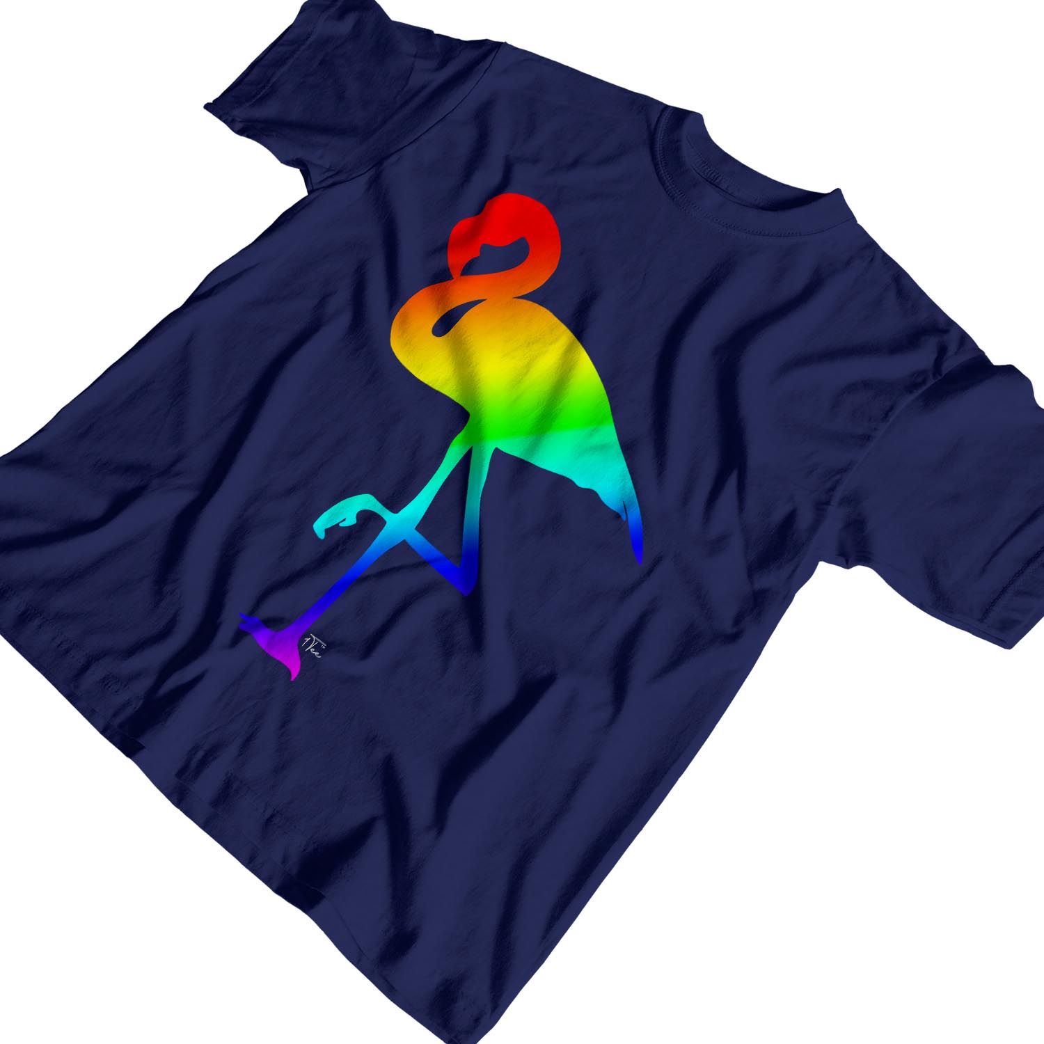 1Tee Herren T-Shirt Flamingo Rainbow Pride - Bild 15 von 24