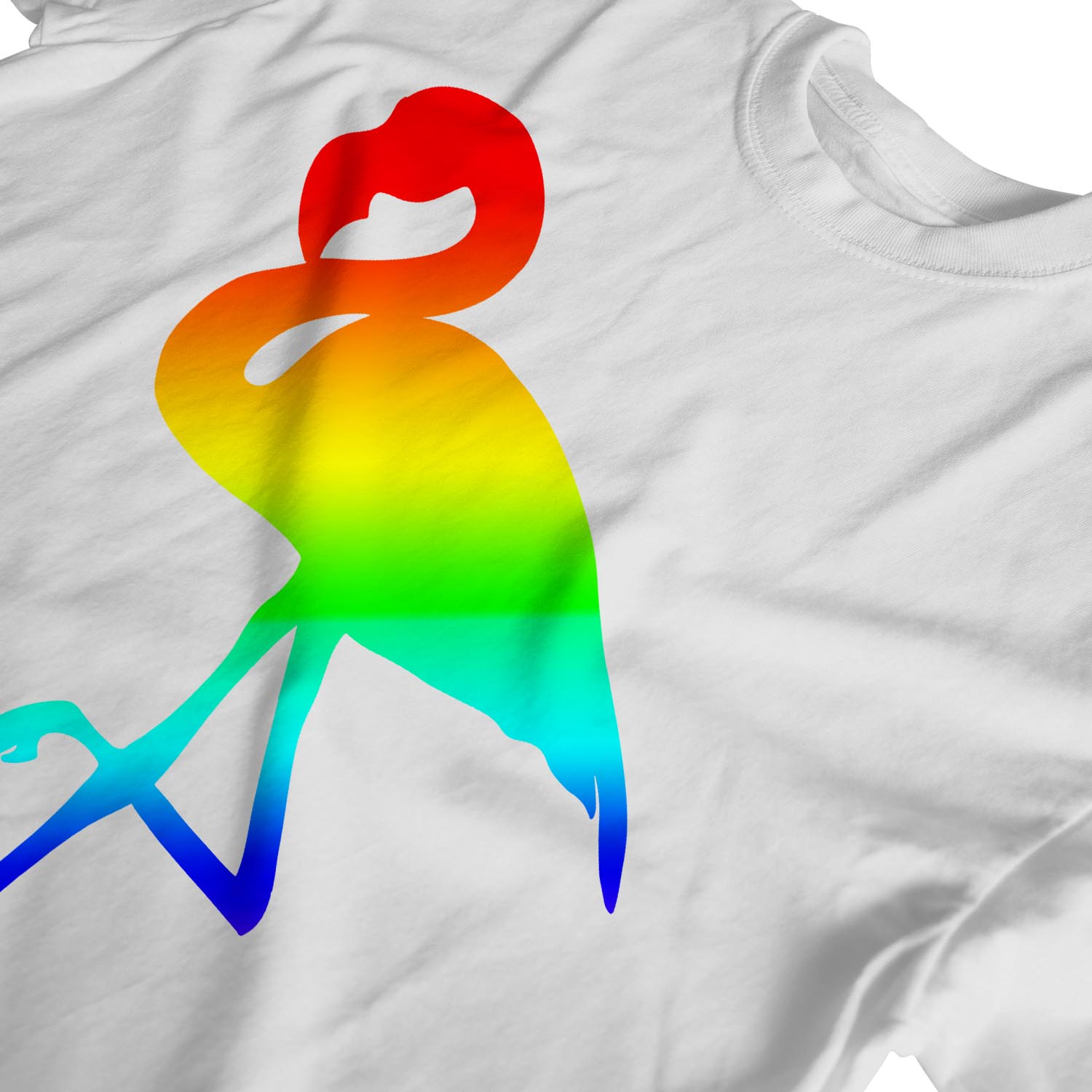 1Tee Herren T-Shirt Flamingo Rainbow Pride - Bild 22 von 24