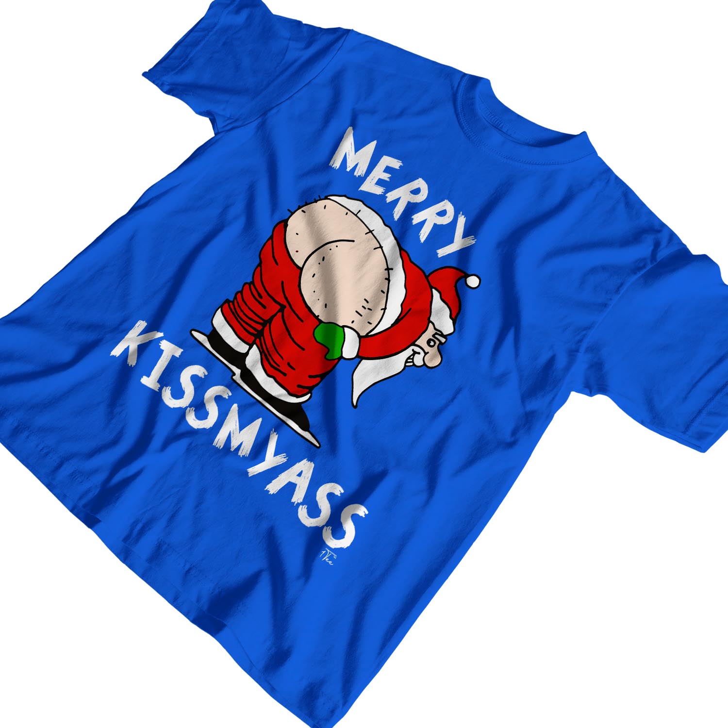 1Tee Mens Merry Kissmyass Christmas T Shirt eBay