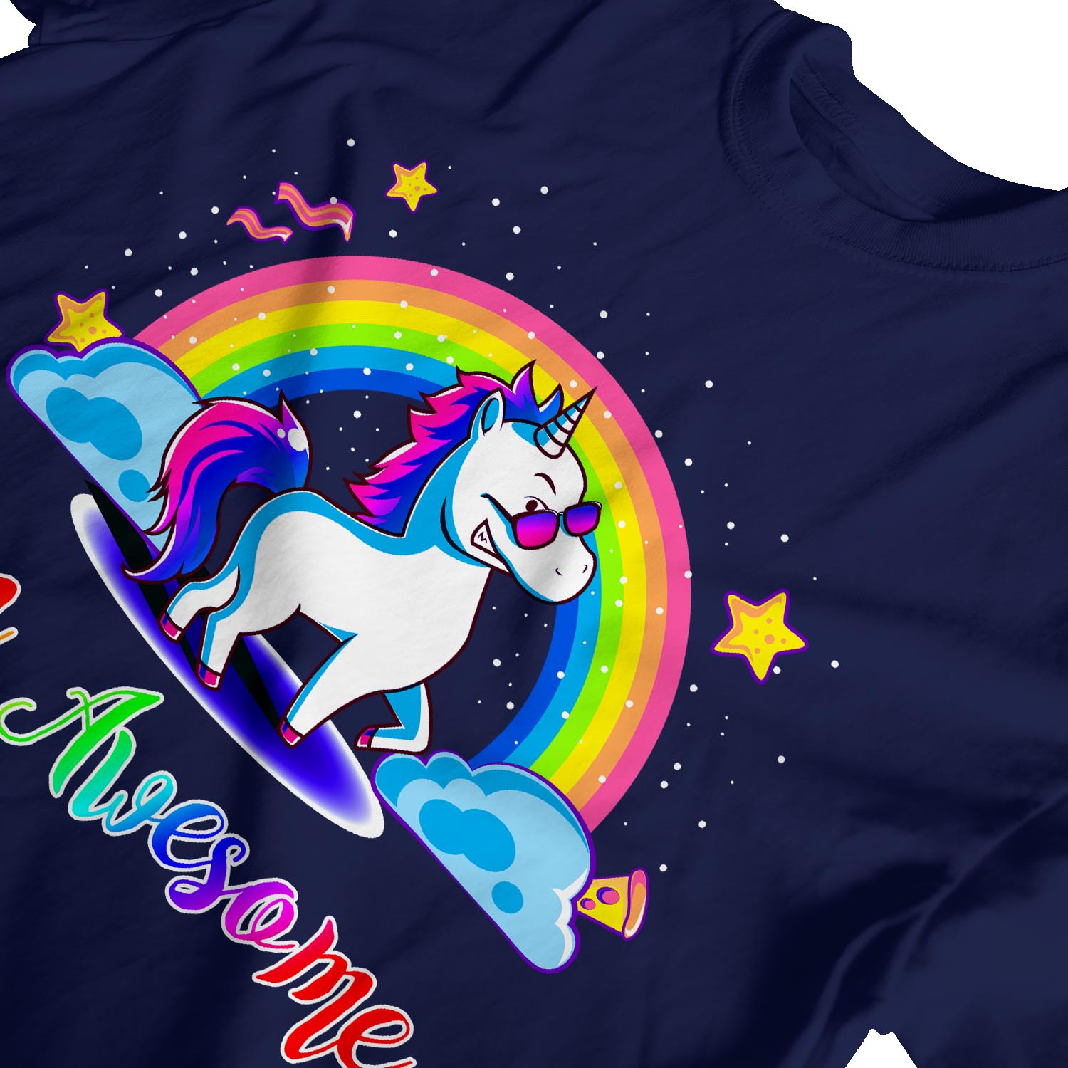 Linda camiseta 1Tee para hombre I'm Awesome, unicornio - Imagen 16 de 18