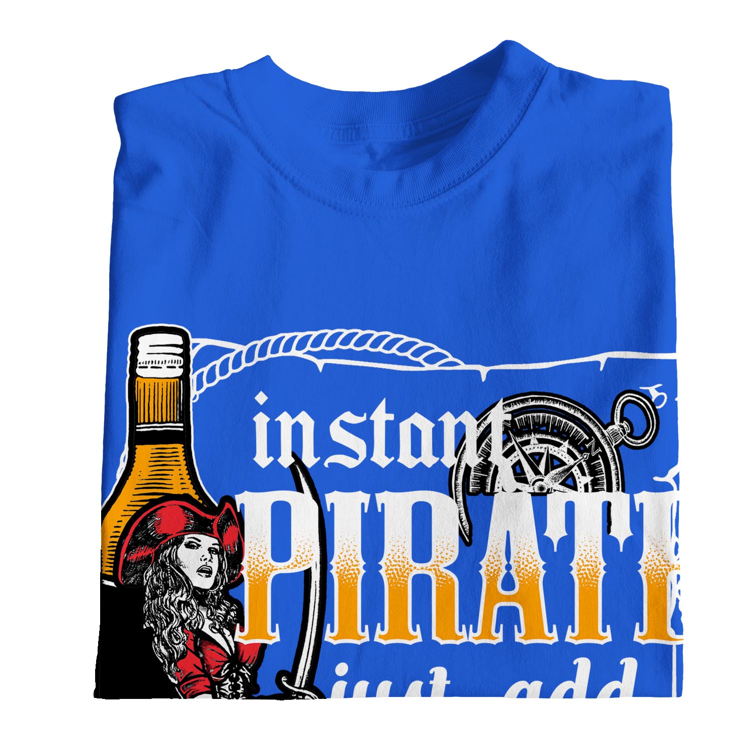 1tee Mens Instant Pirate Just Add Rum T Shirt Ebay 7183