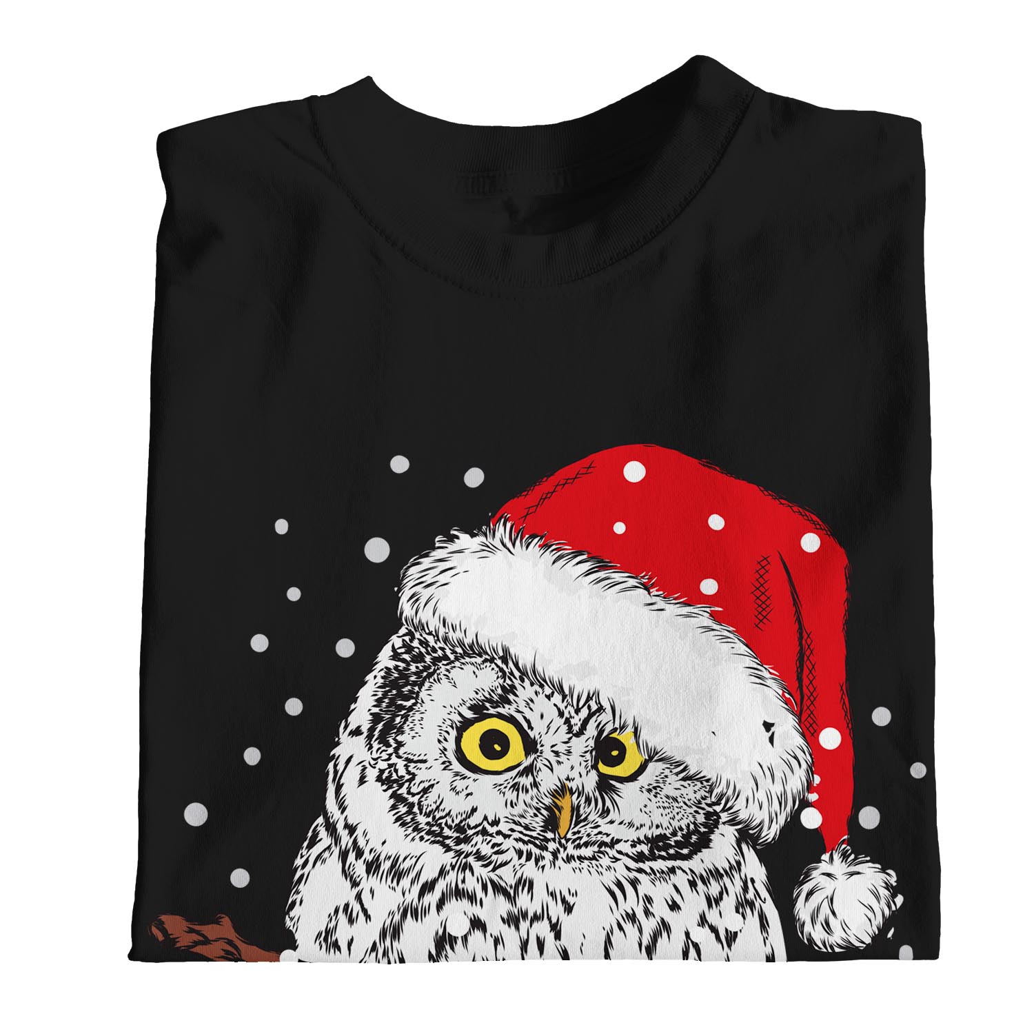 Camiseta 1Tee Hombre Búho Feliz Navidad Animal - Imagen 11 de 24