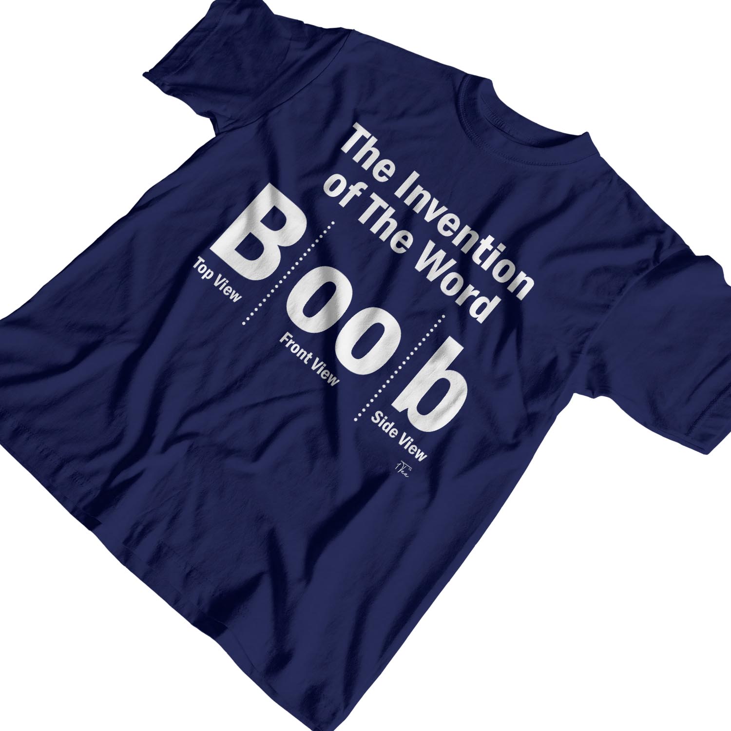 1Tee Mens Invention Of The Word Boob T-Shirt