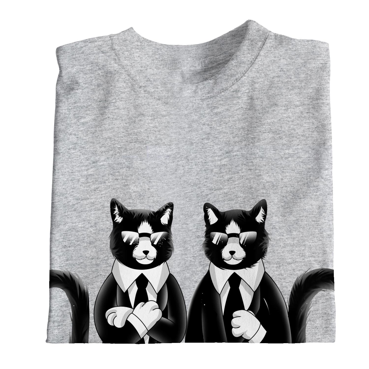 Camiseta 1Tee Hombre CIB Gatos en Animal Negro - Imagen 11 de 24