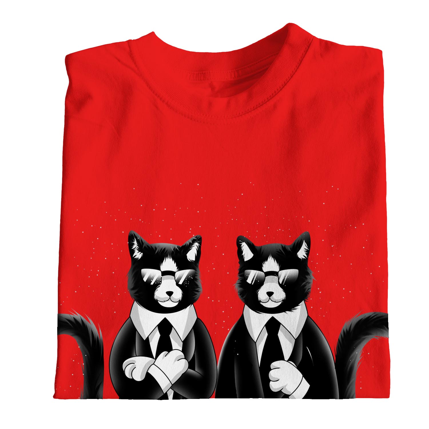 Camiseta 1Tee Hombre CIB Gatos en Animal Negro - Imagen 17 de 24