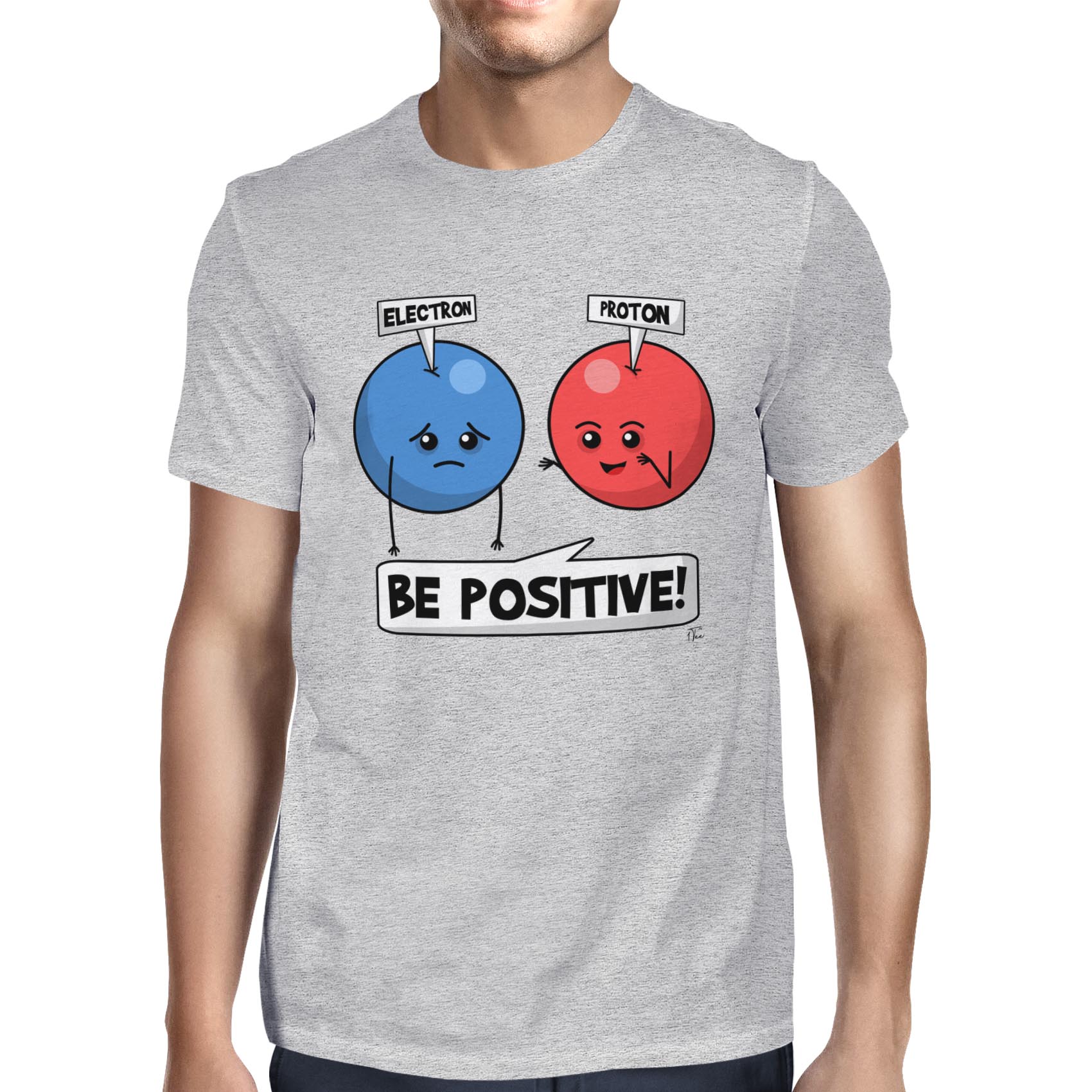 1Tee homme être positif Science T-Shirt 