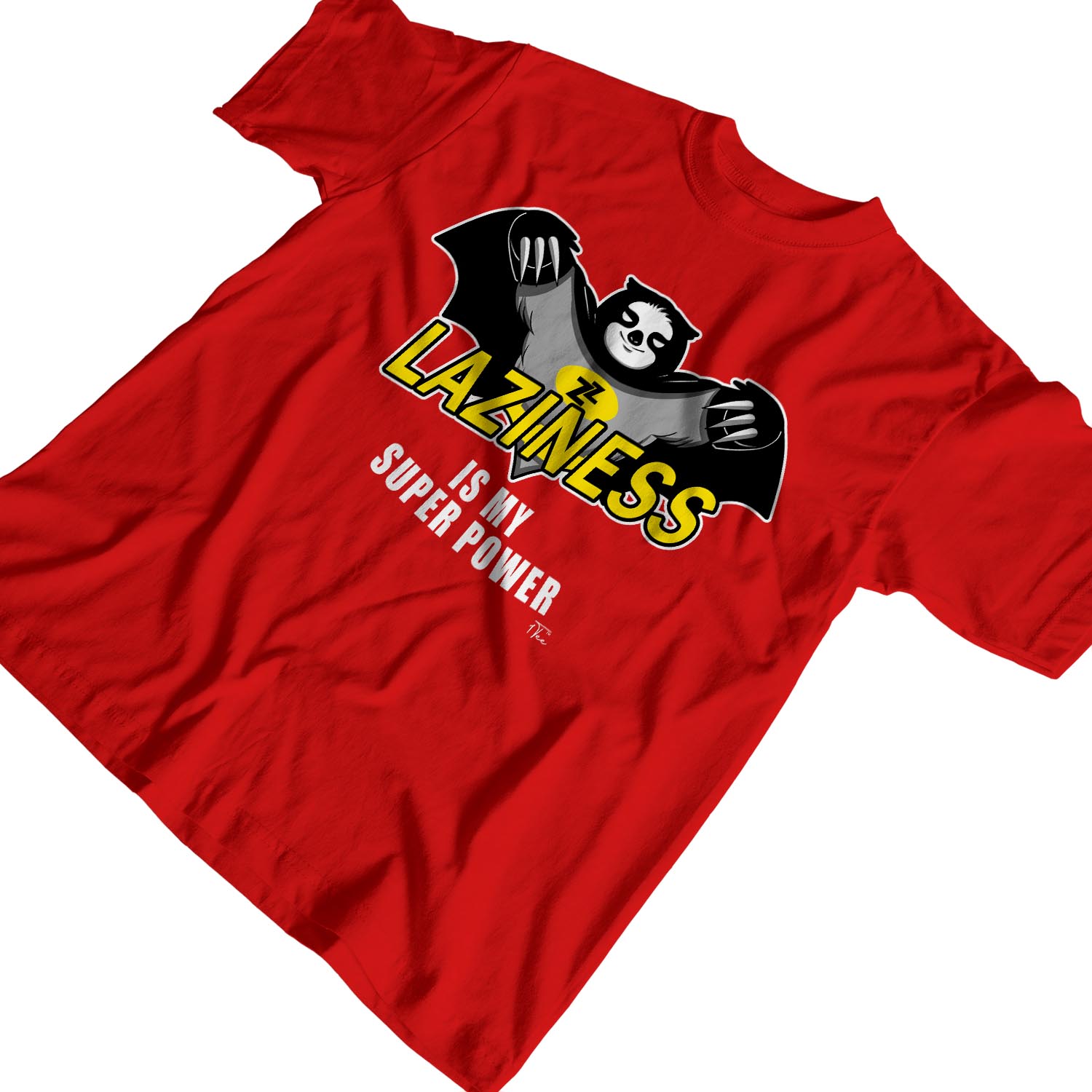 1Tee Herren T-Shirt Laziness Is My Superpower Faultier - Bild 15 von 24