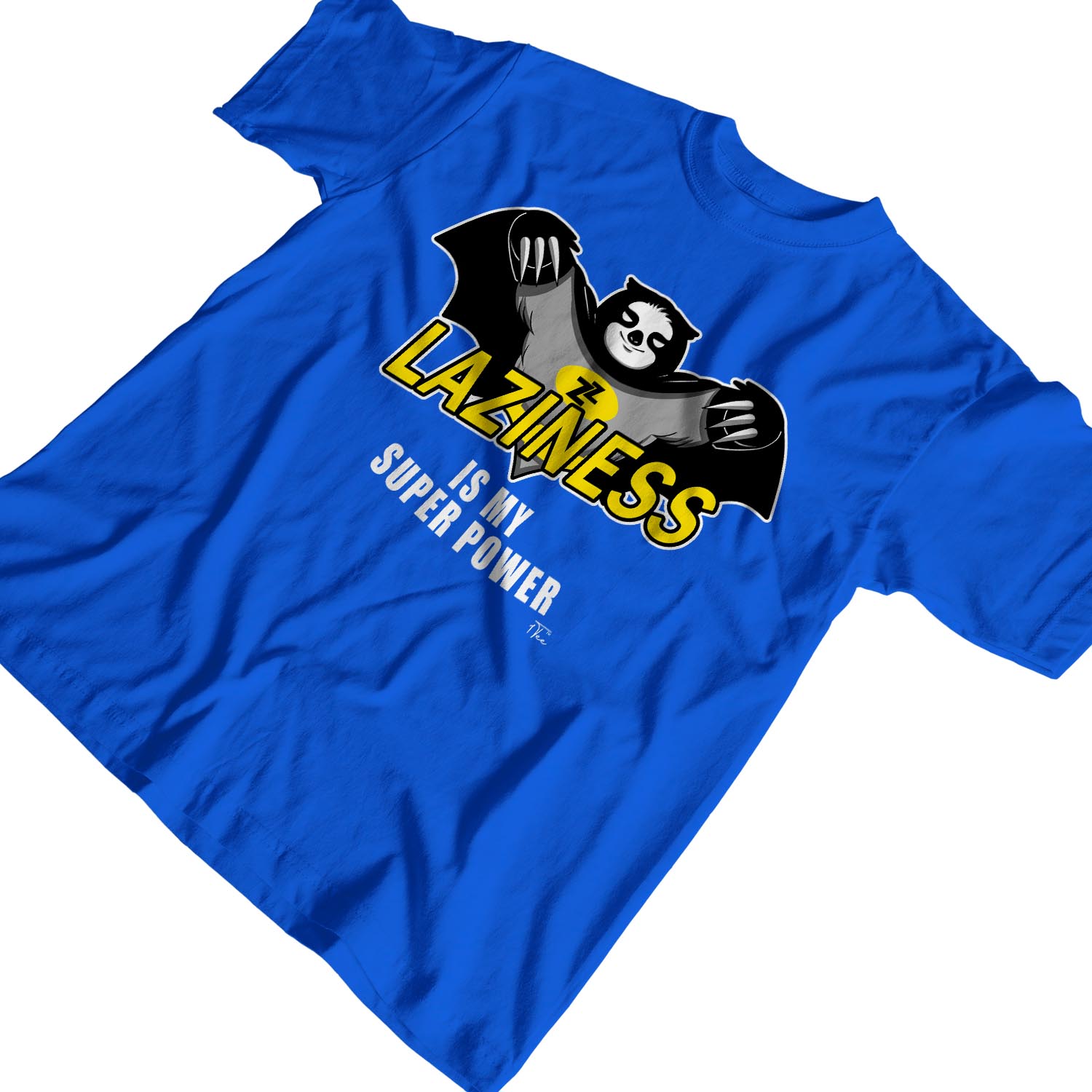 1Tee Herren T-Shirt Laziness Is My Superpower Faultier - Bild 21 von 24