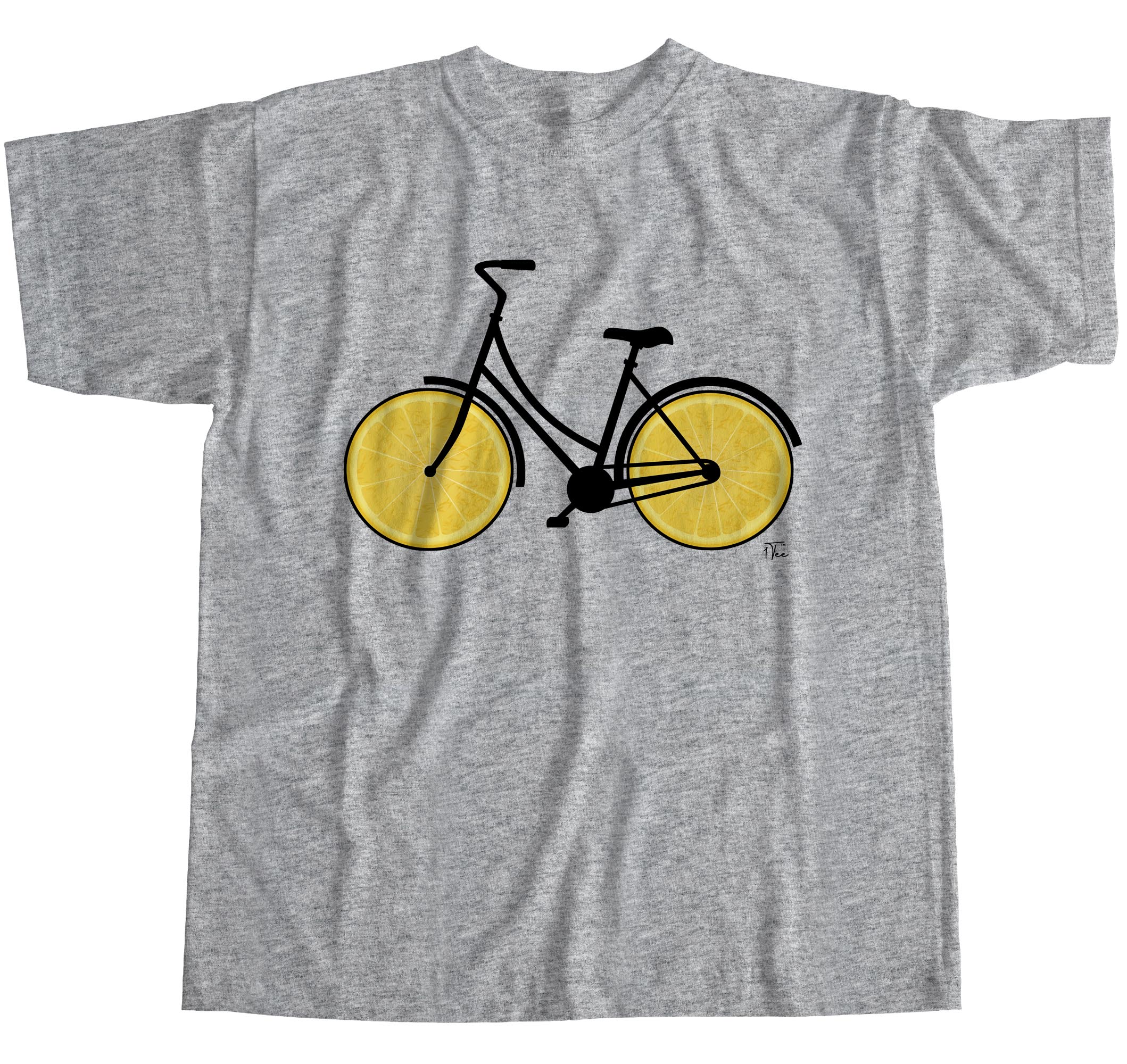 1Tee Mens Zesty Lemon Wheels Bike T-Shirt | eBay